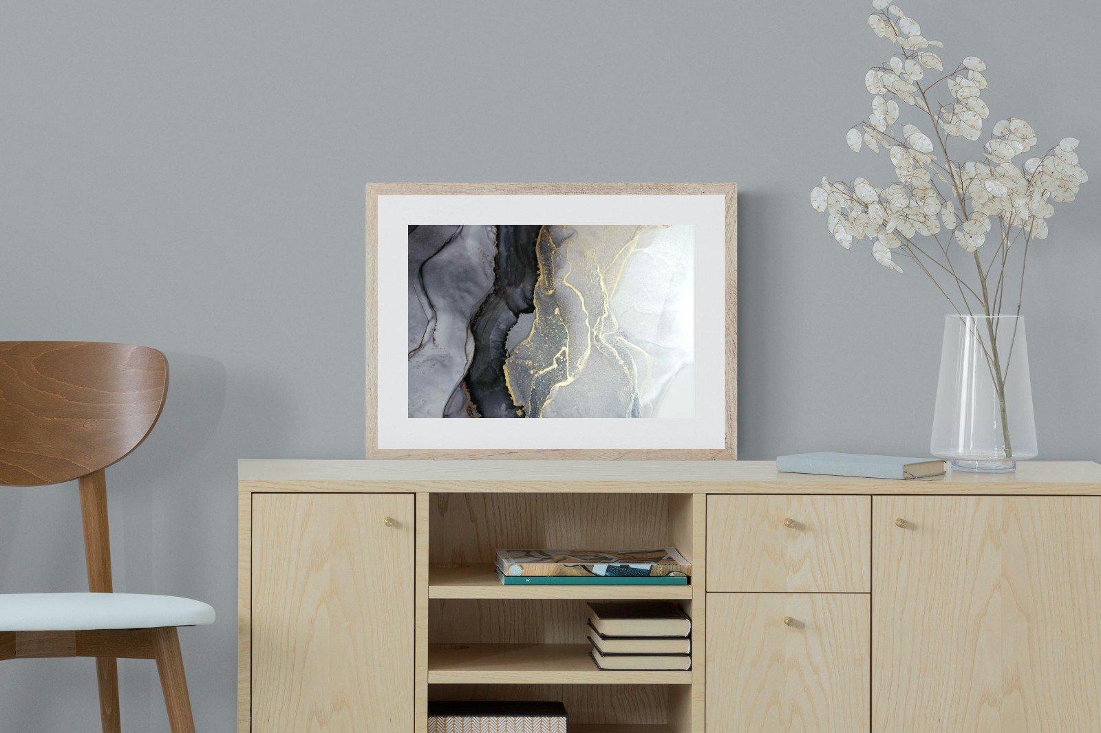 Gold Thread-Wall_Art-60 x 45cm-Framed Print-Wood-Pixalot