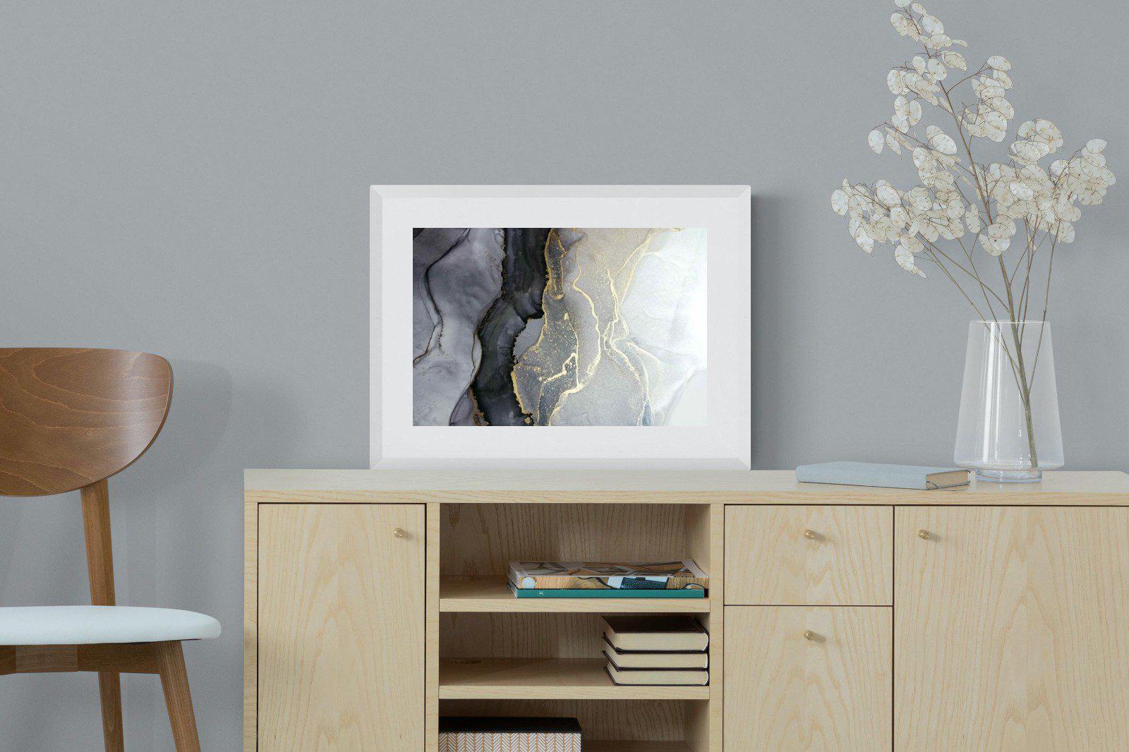 Gold Thread-Wall_Art-60 x 45cm-Framed Print-White-Pixalot