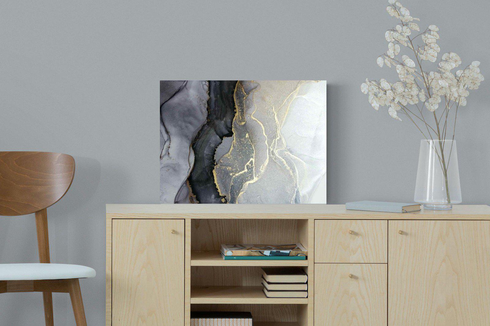 Gold Thread-Wall_Art-60 x 45cm-Mounted Canvas-No Frame-Pixalot