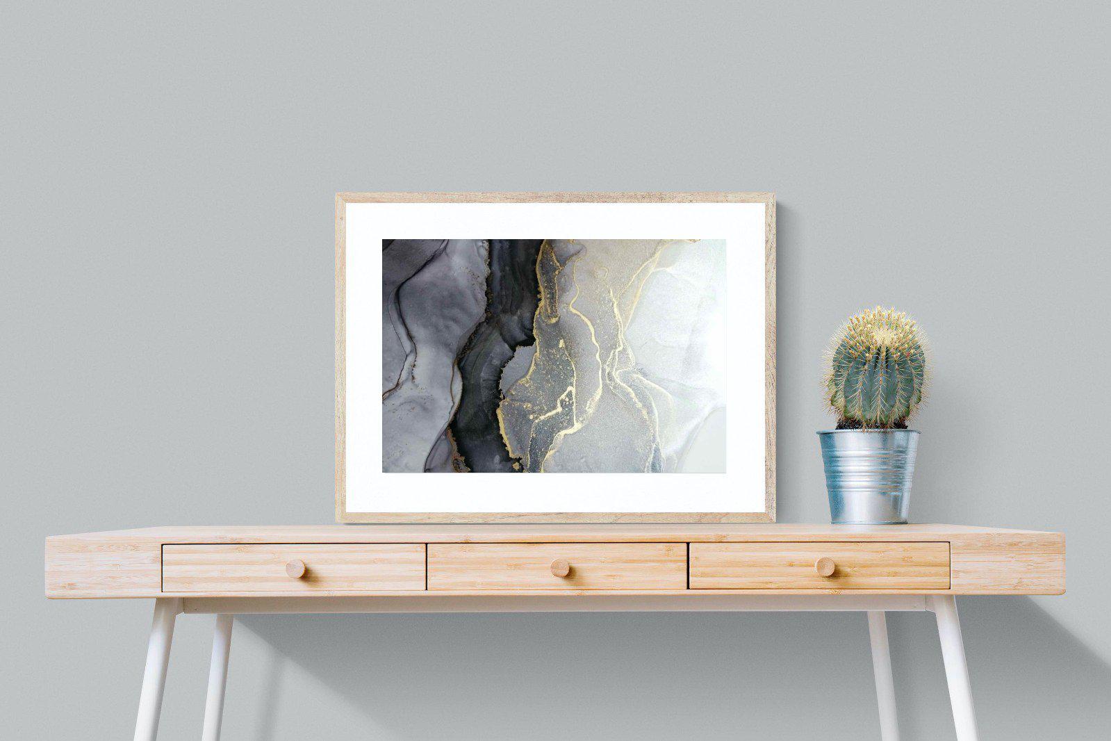 Gold Thread-Wall_Art-80 x 60cm-Framed Print-Wood-Pixalot