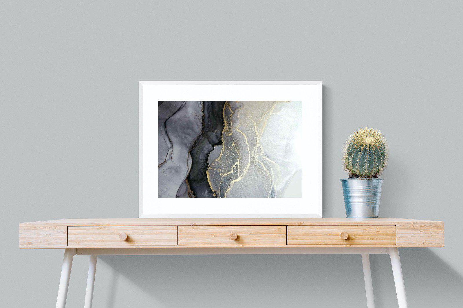 Gold Thread-Wall_Art-80 x 60cm-Framed Print-White-Pixalot