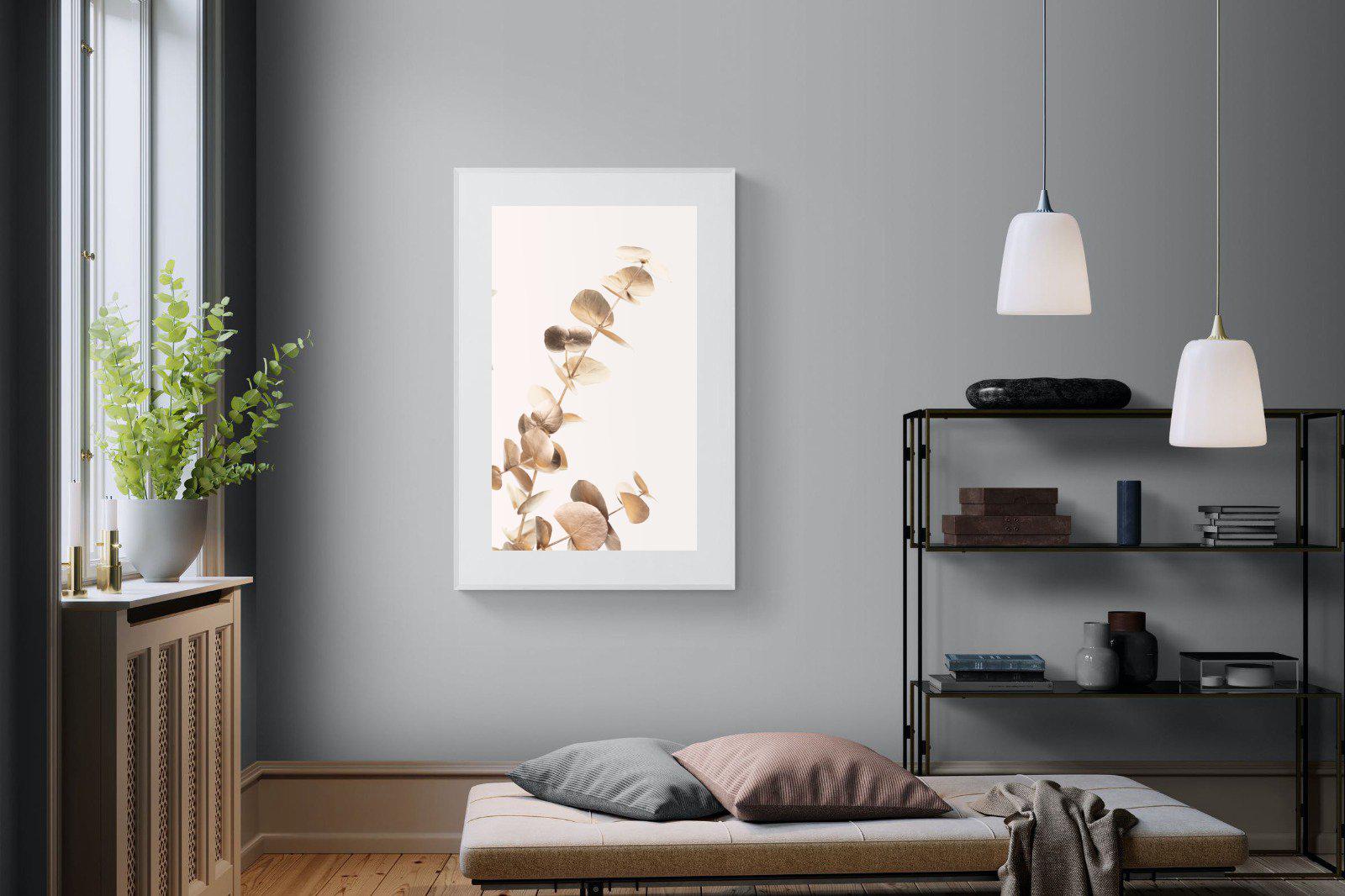 Golden Branch-Wall_Art-100 x 150cm-Framed Print-White-Pixalot