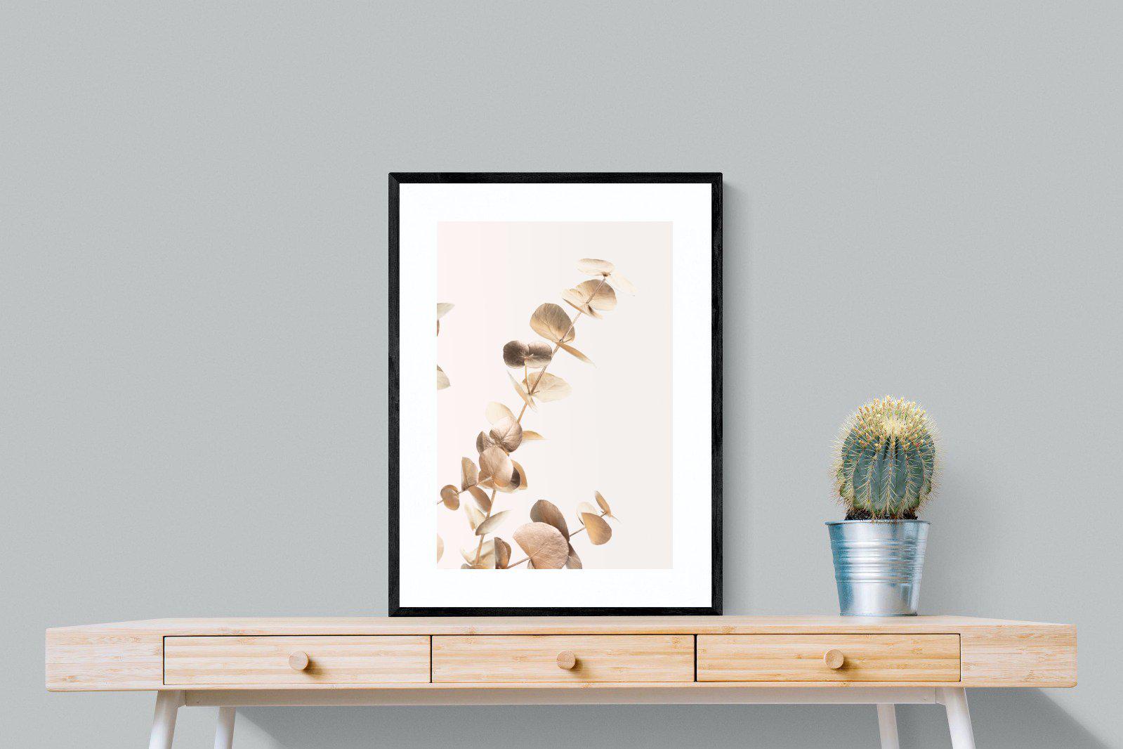 Golden Branch-Wall_Art-60 x 80cm-Framed Print-Black-Pixalot