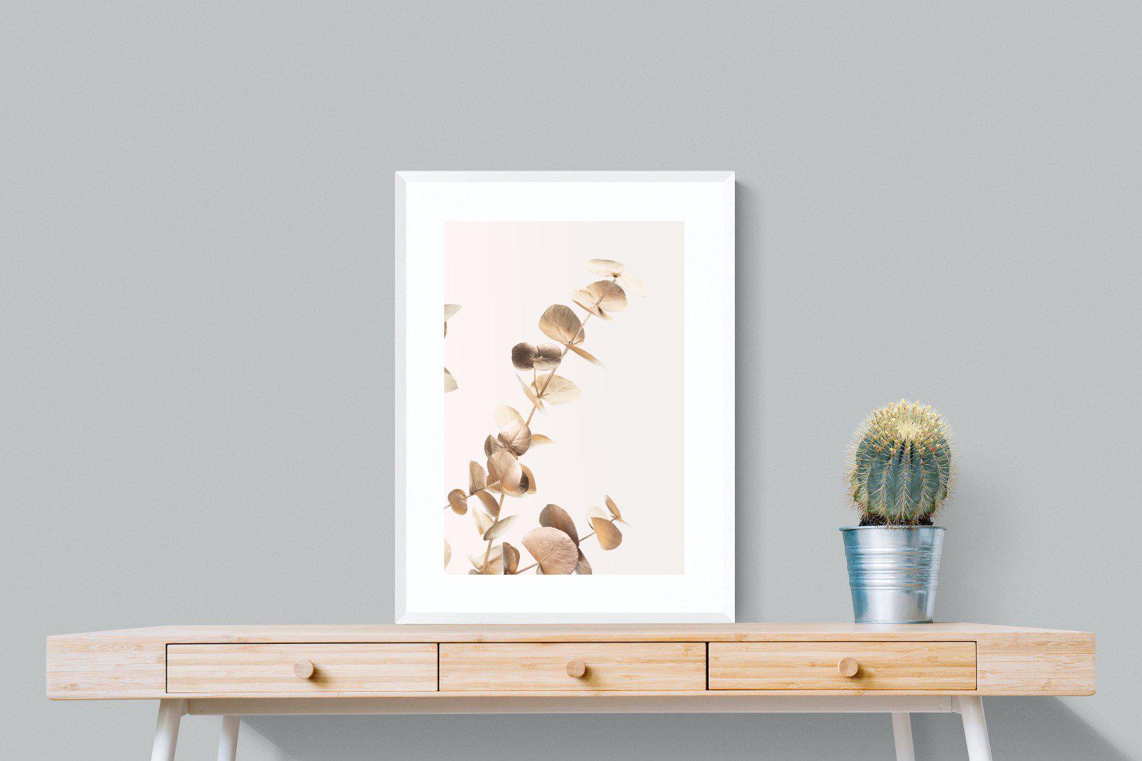 Golden Branch-Wall_Art-60 x 80cm-Framed Print-White-Pixalot