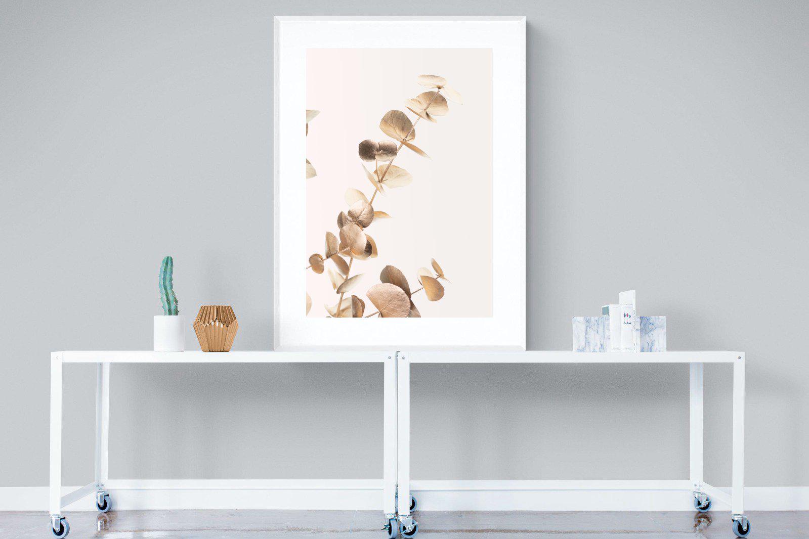 Golden Branch-Wall_Art-90 x 120cm-Framed Print-White-Pixalot