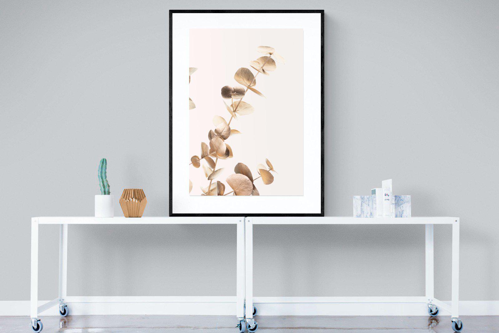 Golden Branch-Wall_Art-90 x 120cm-Framed Print-Black-Pixalot