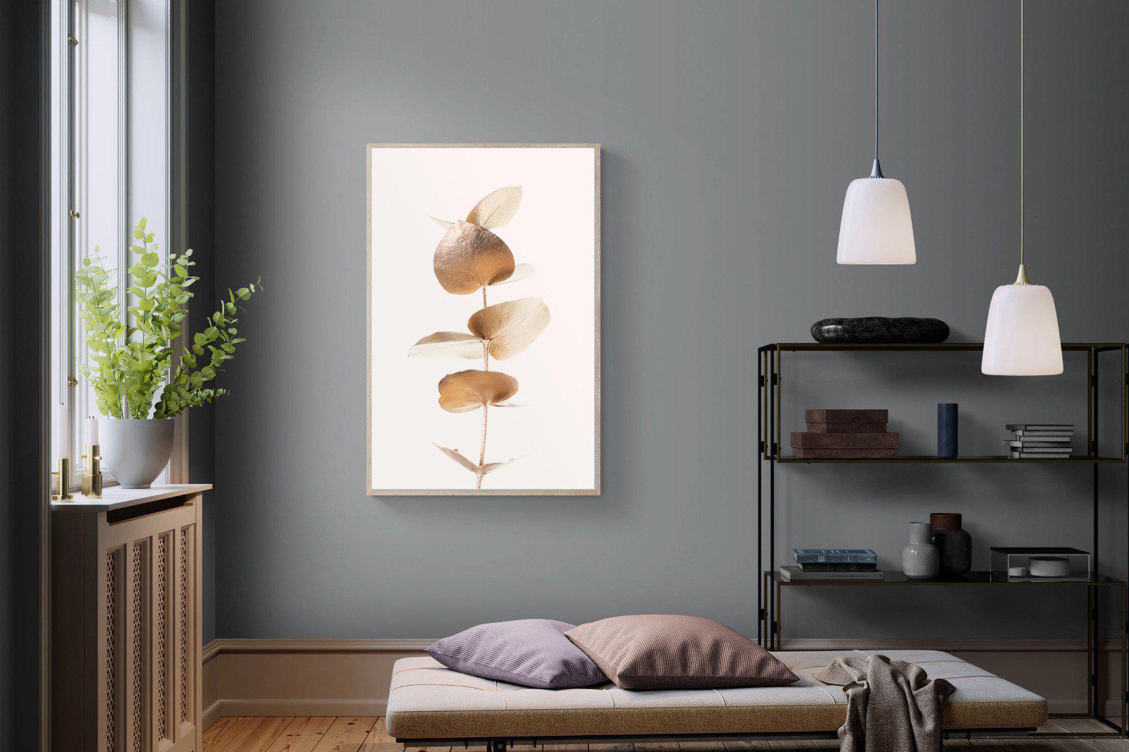 Golden Eucalyptus-Wall_Art-100 x 150cm-Mounted Canvas-Wood-Pixalot