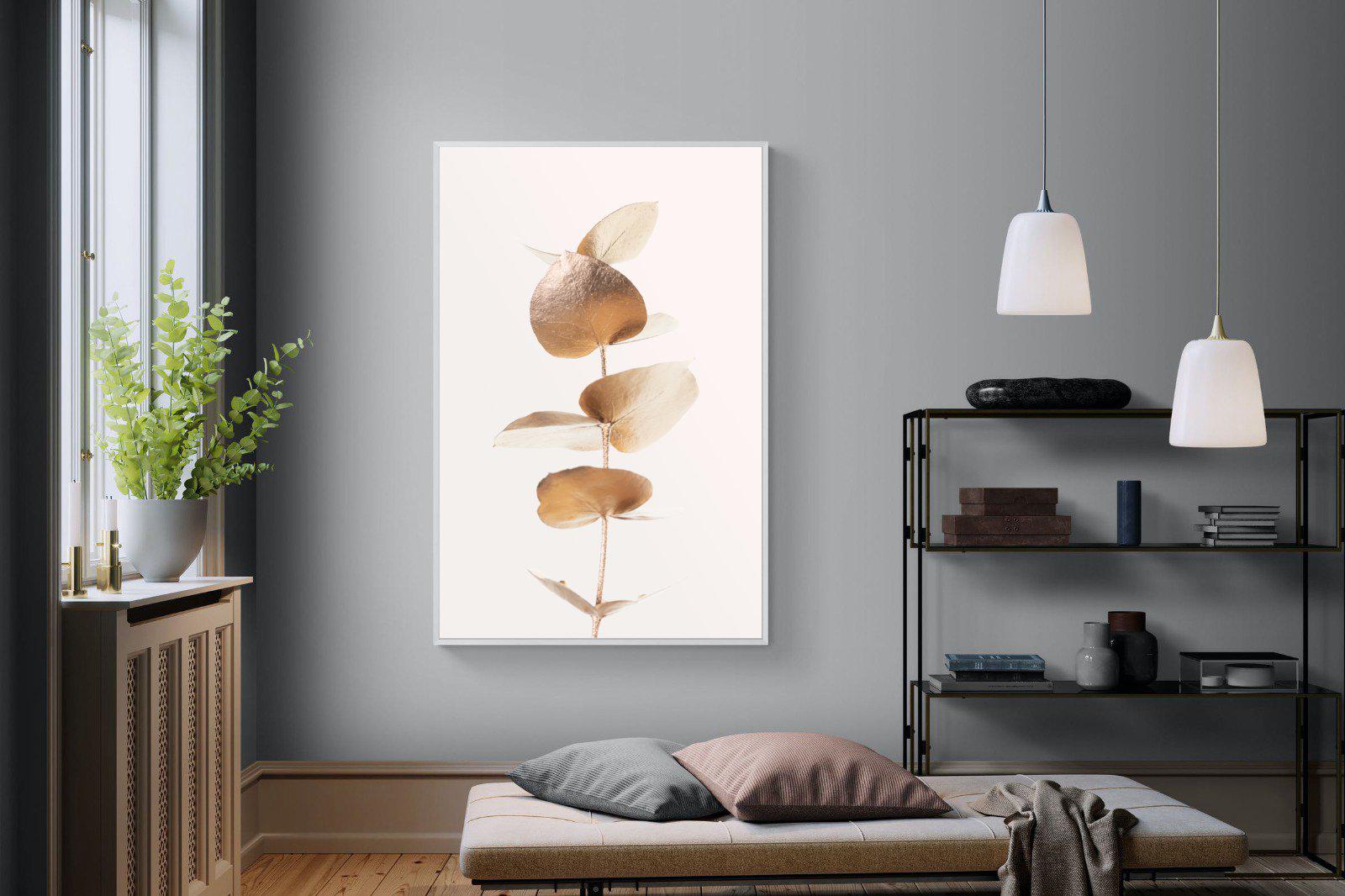 Golden Eucalyptus-Wall_Art-120 x 180cm-Mounted Canvas-White-Pixalot