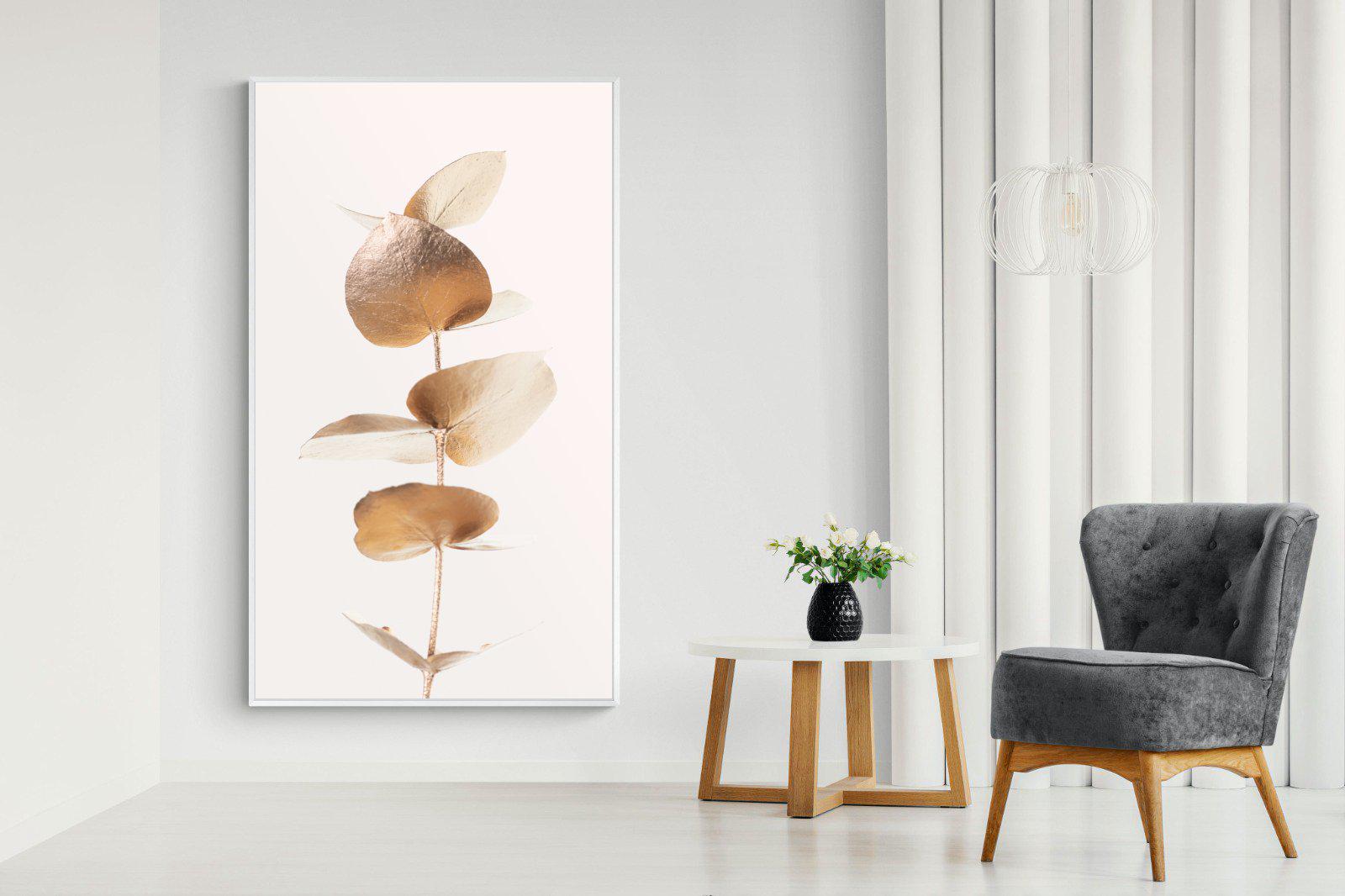 Golden Eucalyptus-Wall_Art-130 x 220cm-Mounted Canvas-White-Pixalot