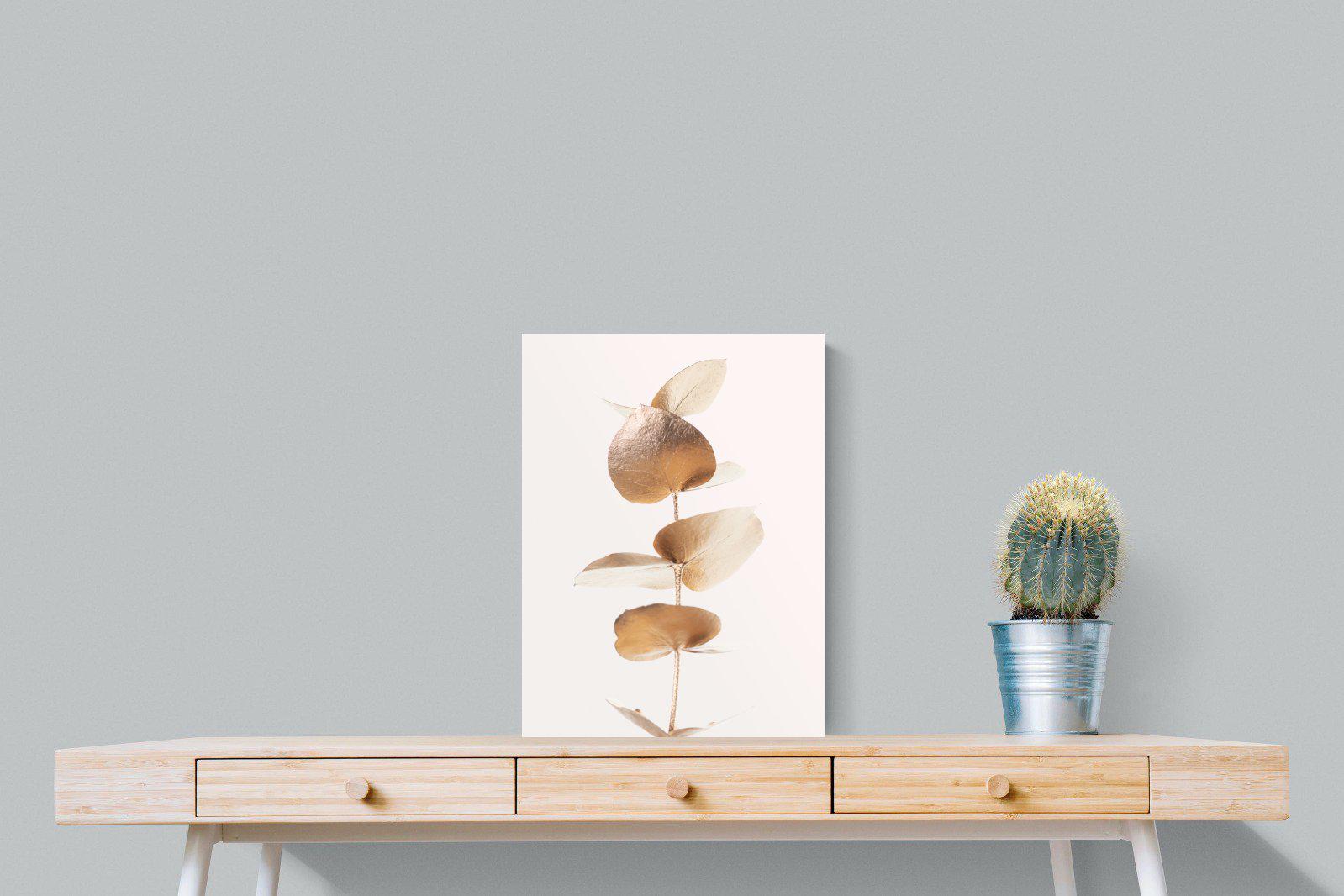 Golden Eucalyptus-Wall_Art-45 x 60cm-Mounted Canvas-No Frame-Pixalot