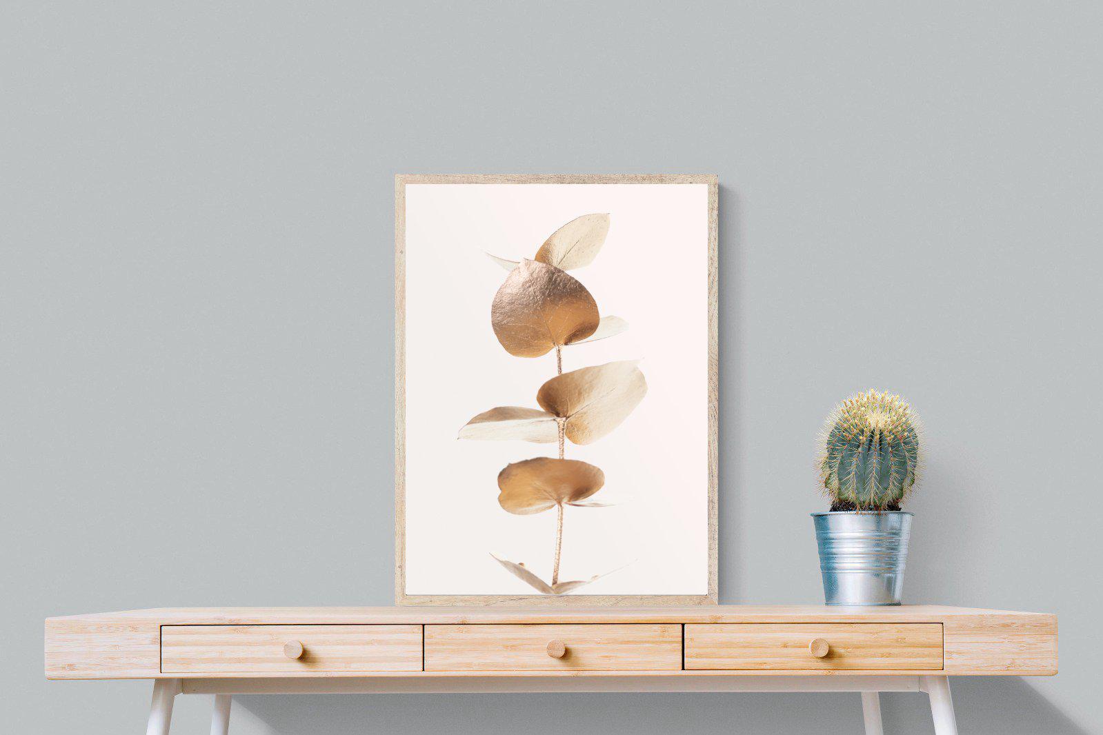 Golden Eucalyptus-Wall_Art-60 x 80cm-Mounted Canvas-Wood-Pixalot