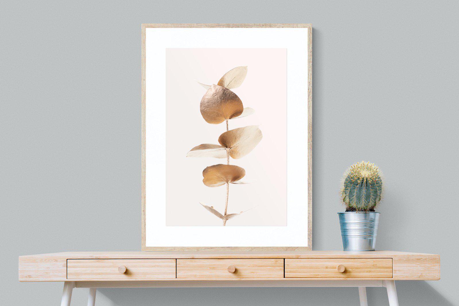 Golden Eucalyptus-Wall_Art-75 x 100cm-Framed Print-Wood-Pixalot