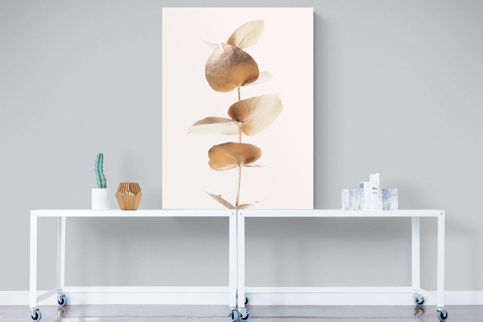 Golden Eucalyptus-Wall_Art-90 x 120cm-Mounted Canvas-No Frame-Pixalot