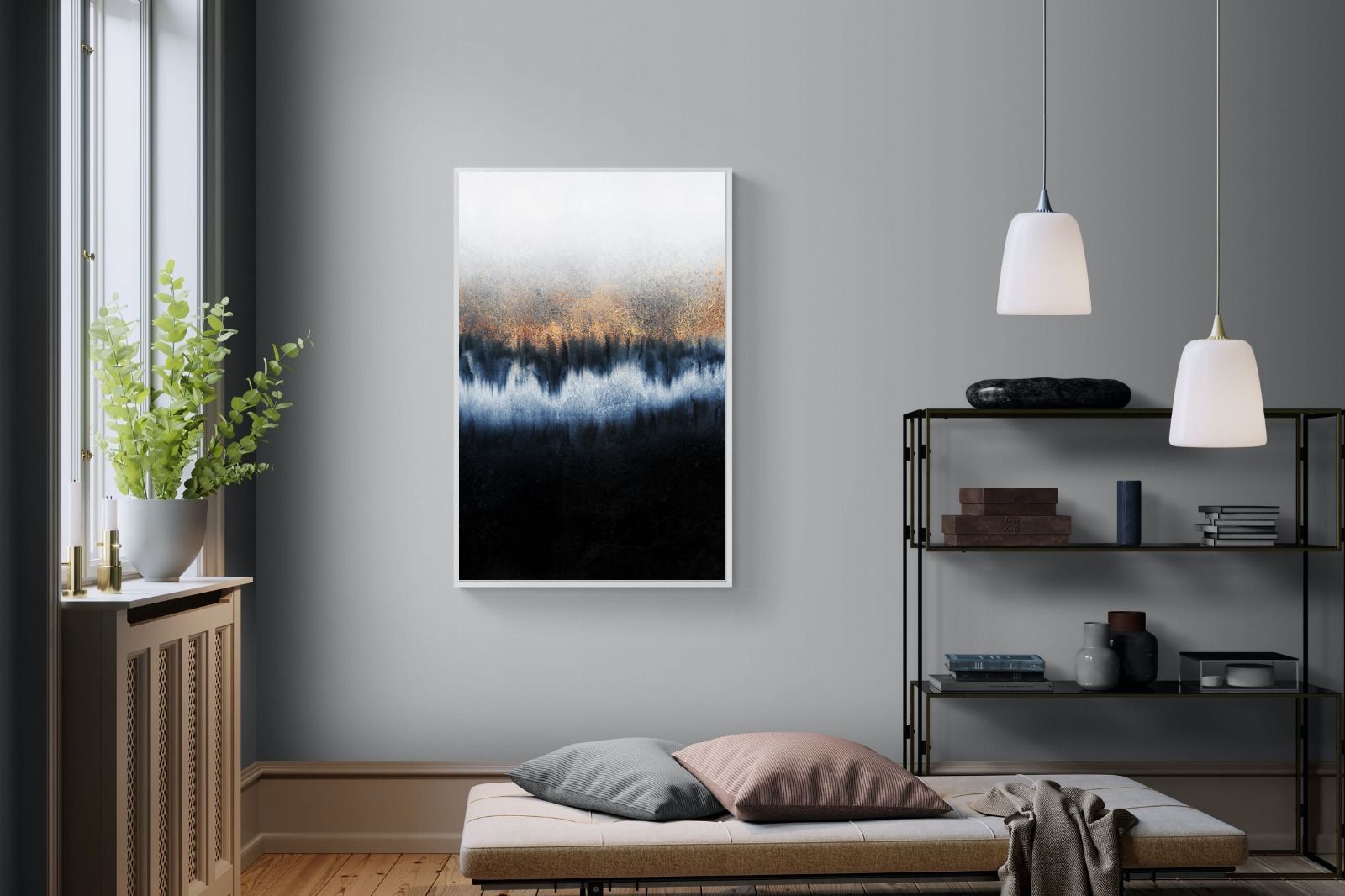 Golden Horizon-Wall_Art-100 x 150cm-Mounted Canvas-White-Pixalot