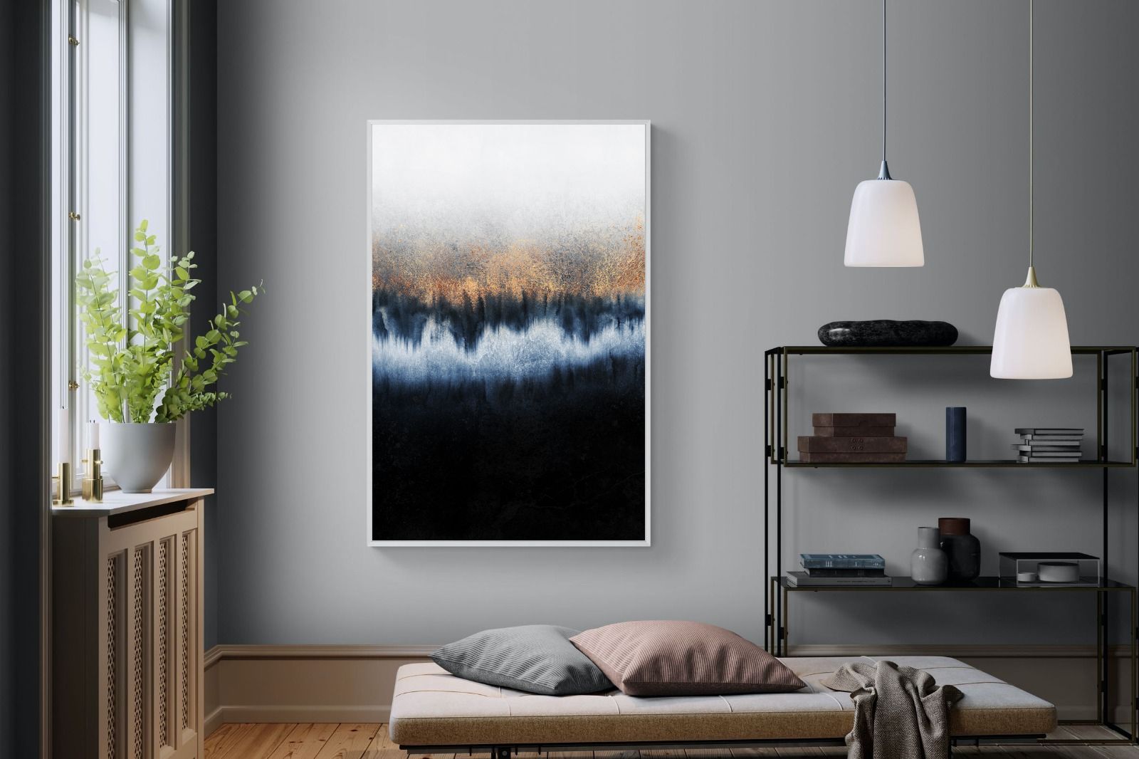 Golden Horizon-Wall_Art-120 x 180cm-Mounted Canvas-White-Pixalot