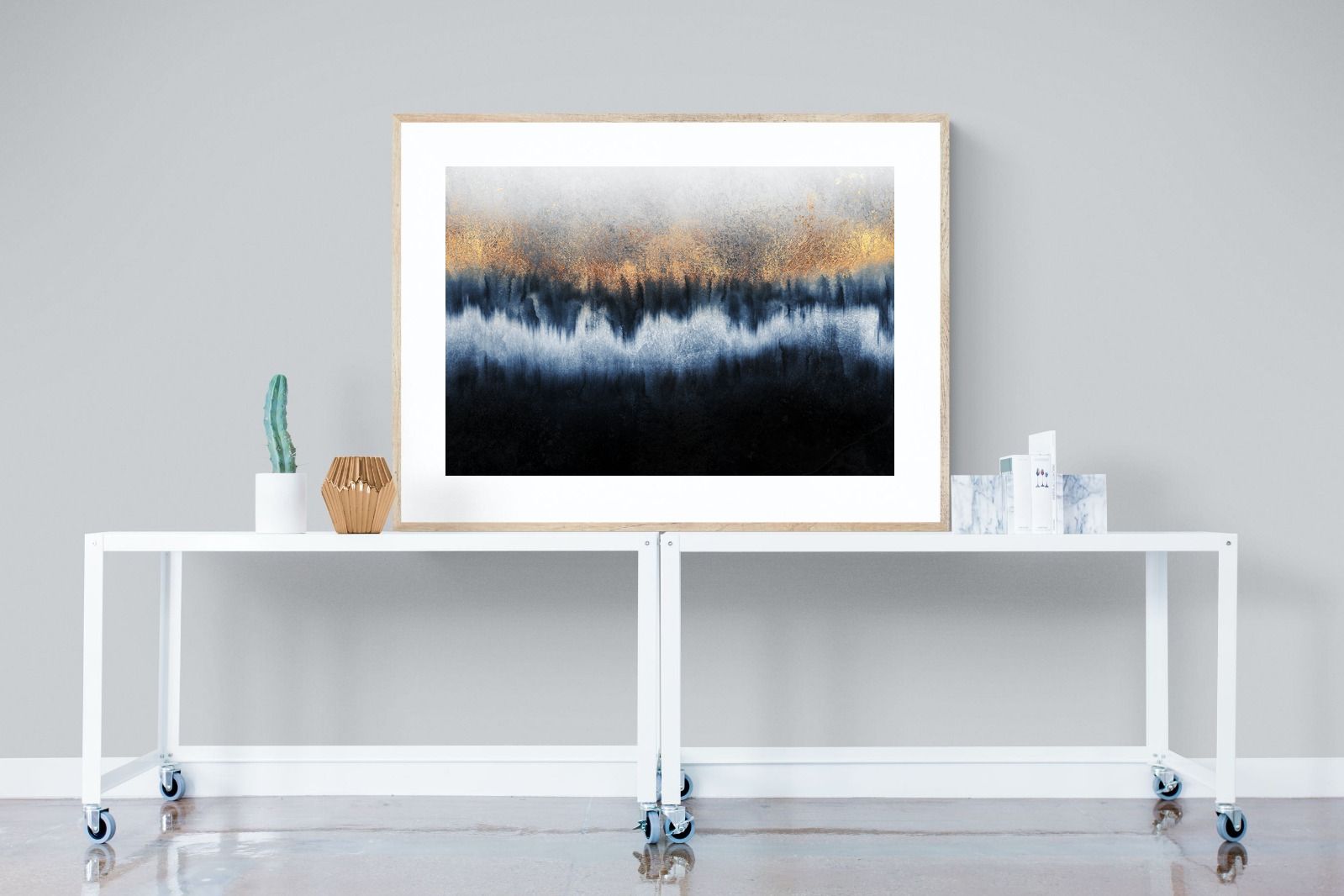 Golden Horizon-Wall_Art-120 x 90cm-Framed Print-Wood-Pixalot