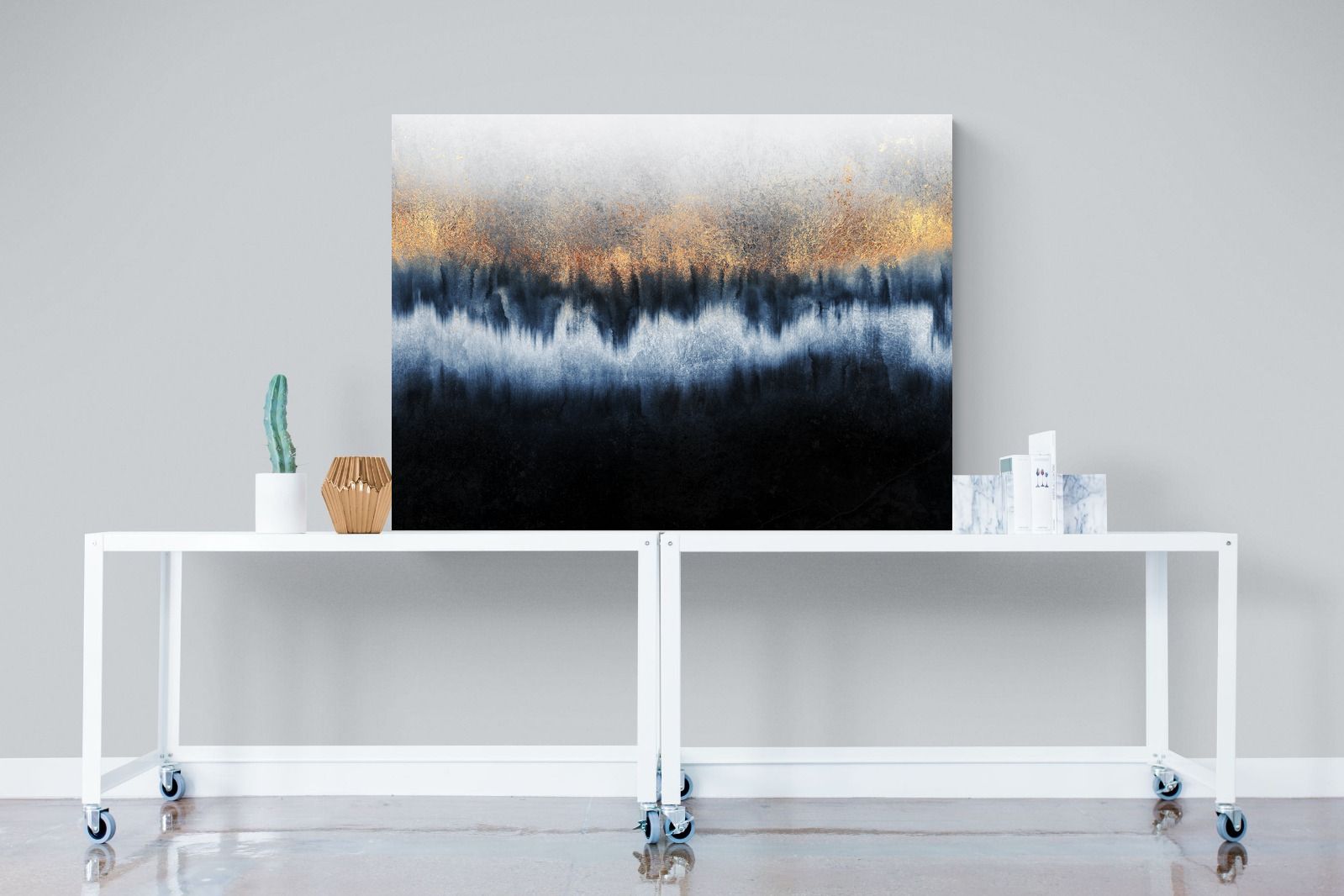 Golden Horizon-Wall_Art-120 x 90cm-Mounted Canvas-No Frame-Pixalot
