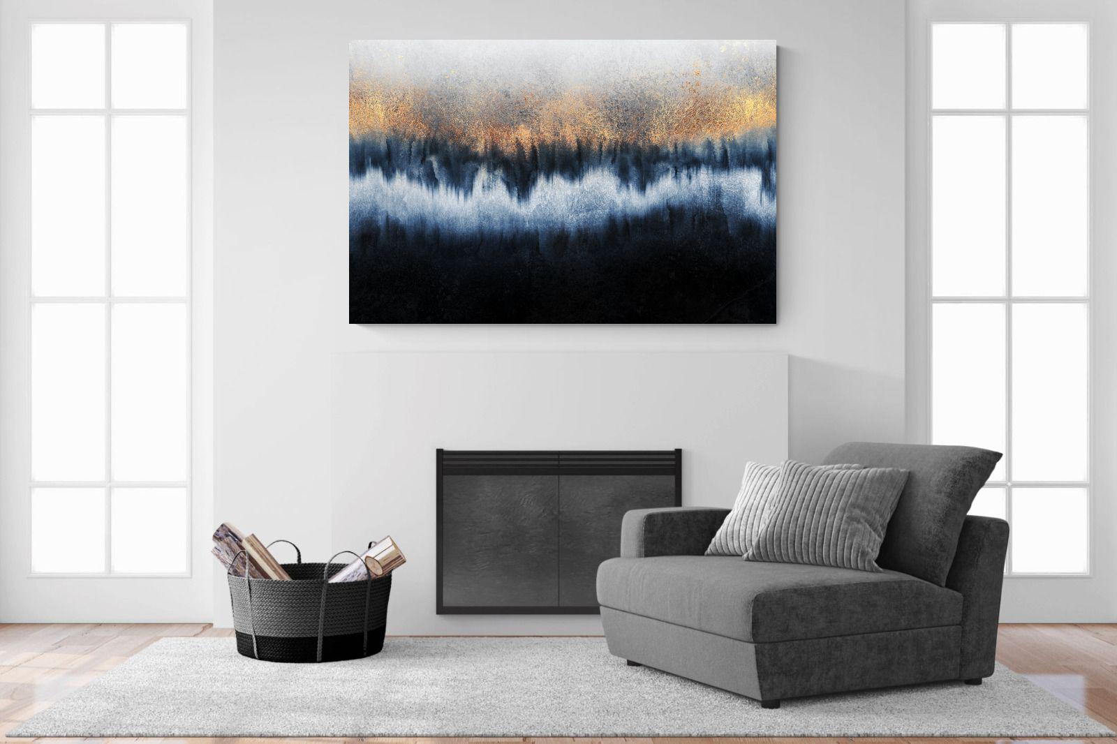 Golden Horizon-Wall_Art-150 x 100cm-Mounted Canvas-No Frame-Pixalot