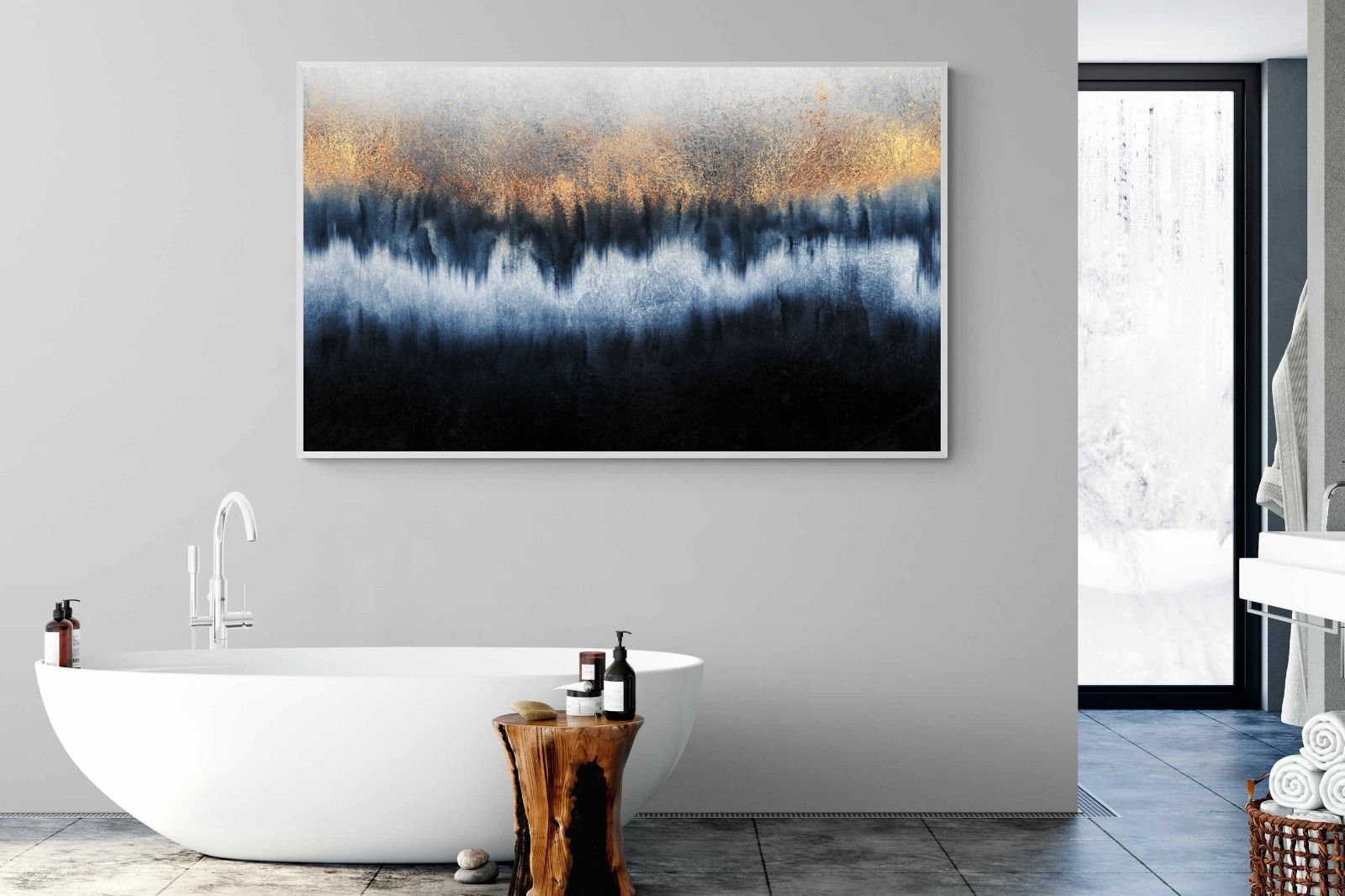 Golden Horizon-Wall_Art-180 x 110cm-Mounted Canvas-White-Pixalot