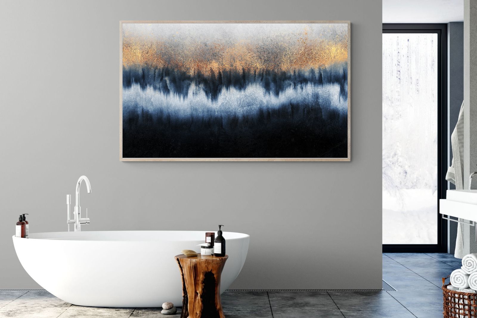 Golden Horizon-Wall_Art-180 x 110cm-Mounted Canvas-Wood-Pixalot