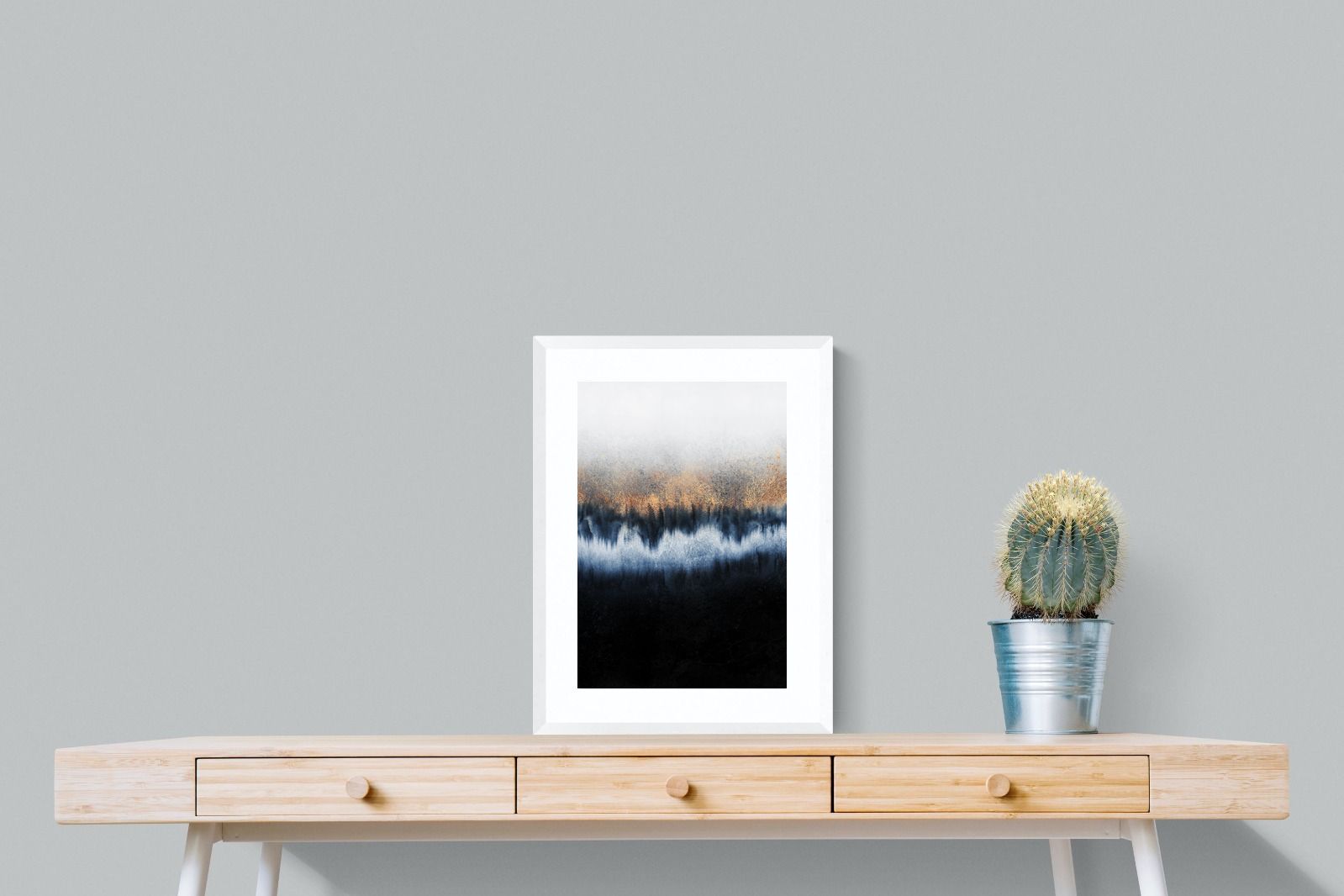Golden Horizon-Wall_Art-45 x 60cm-Framed Print-White-Pixalot