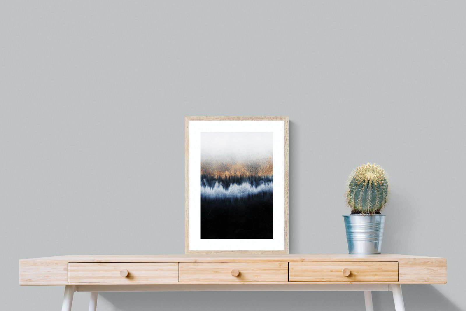 Golden Horizon-Wall_Art-45 x 60cm-Framed Print-Wood-Pixalot