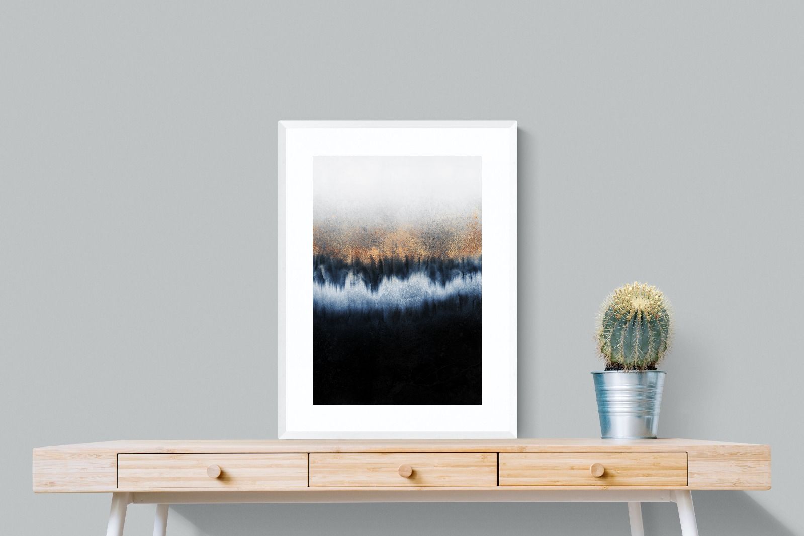 Golden Horizon-Wall_Art-60 x 80cm-Framed Print-White-Pixalot