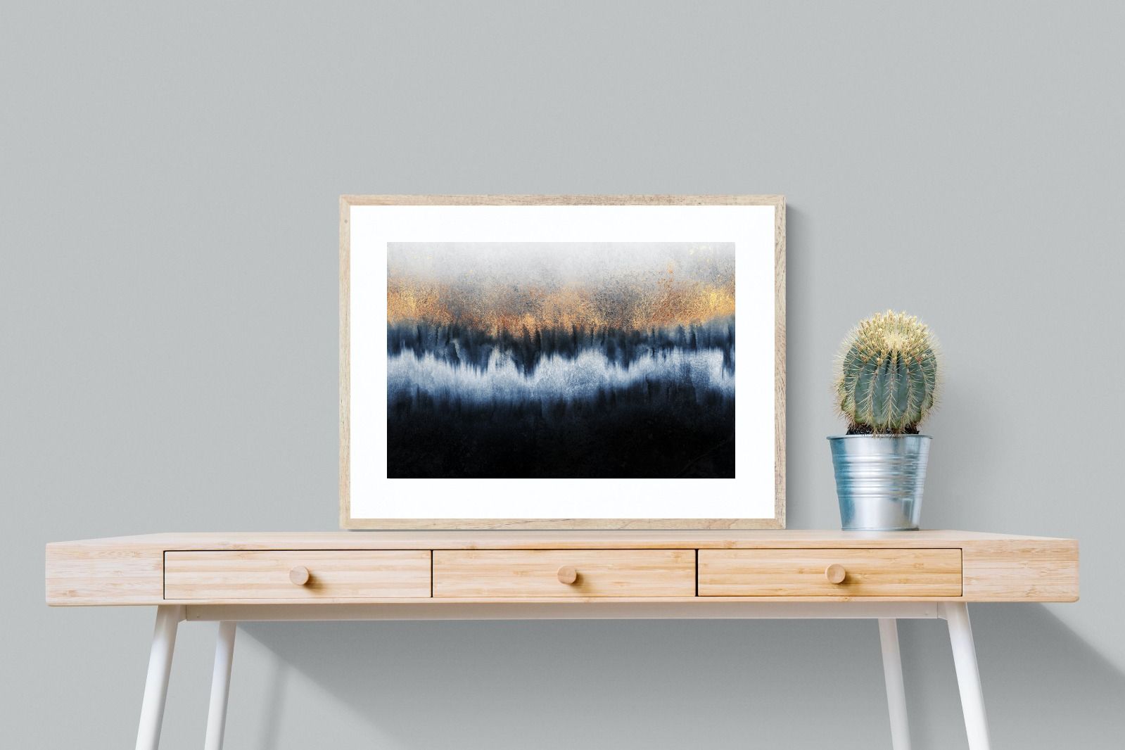 Golden Horizon-Wall_Art-80 x 60cm-Framed Print-Wood-Pixalot