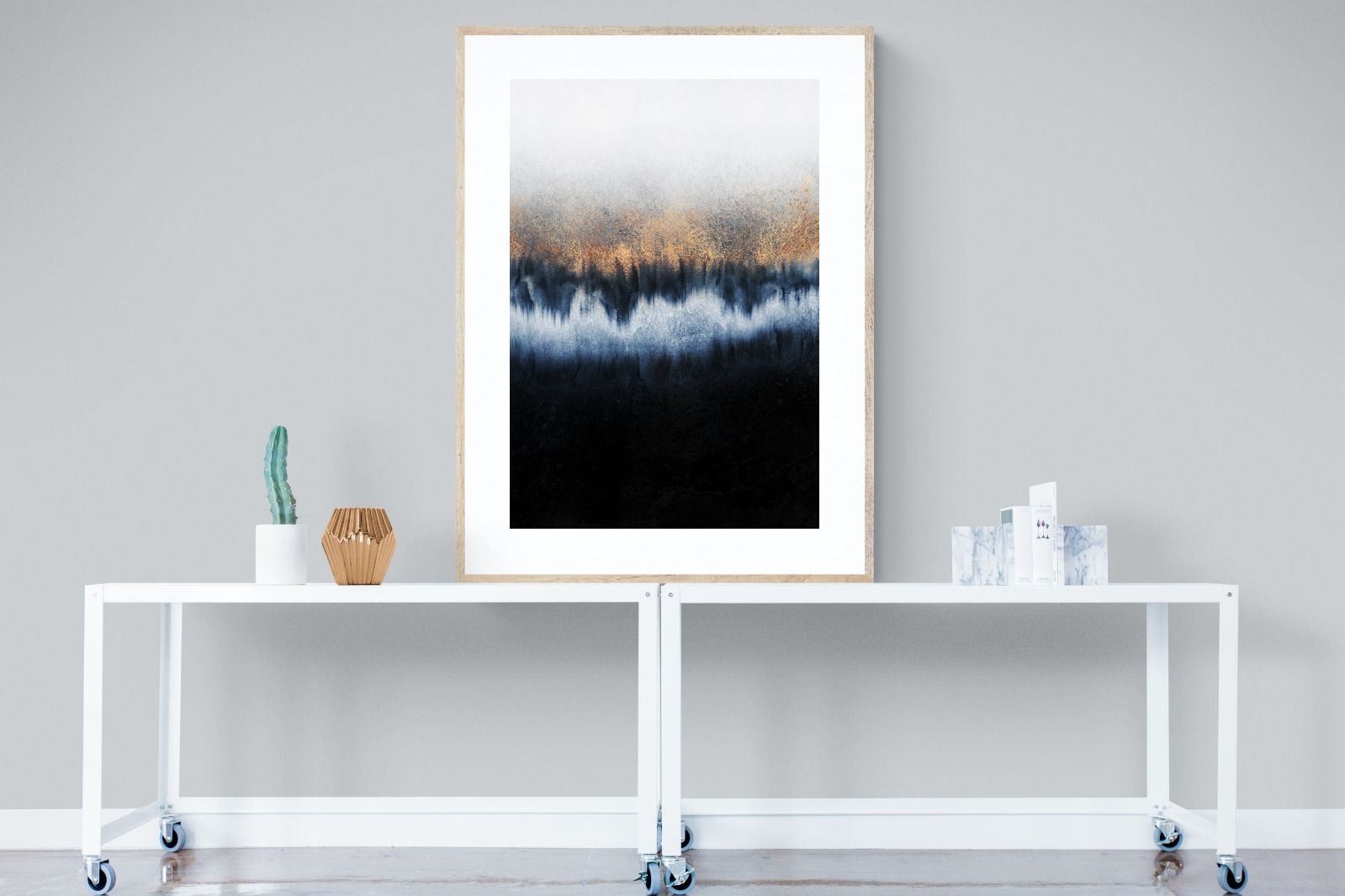 Golden Horizon-Wall_Art-90 x 120cm-Framed Print-Wood-Pixalot