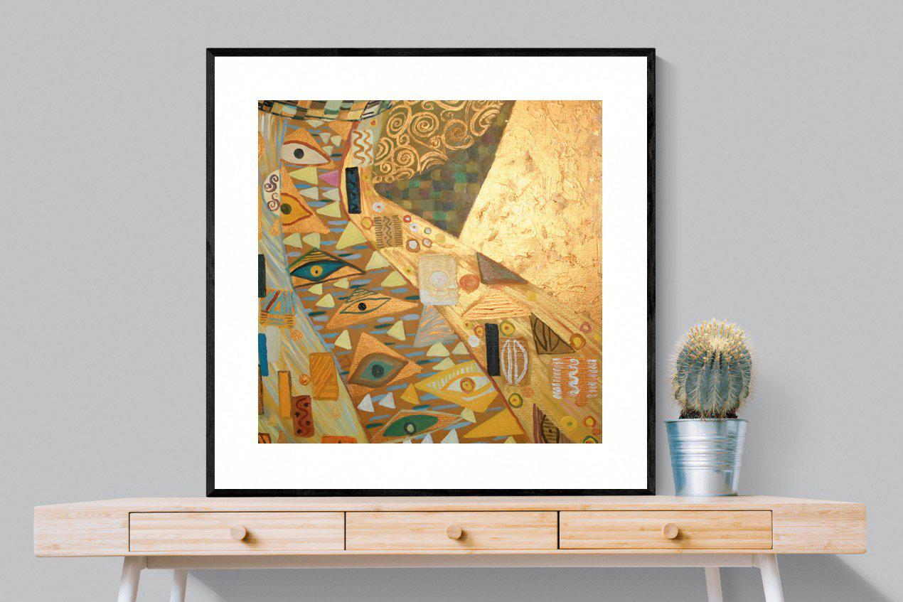 Golden-Wall_Art-100 x 100cm-Framed Print-Black-Pixalot