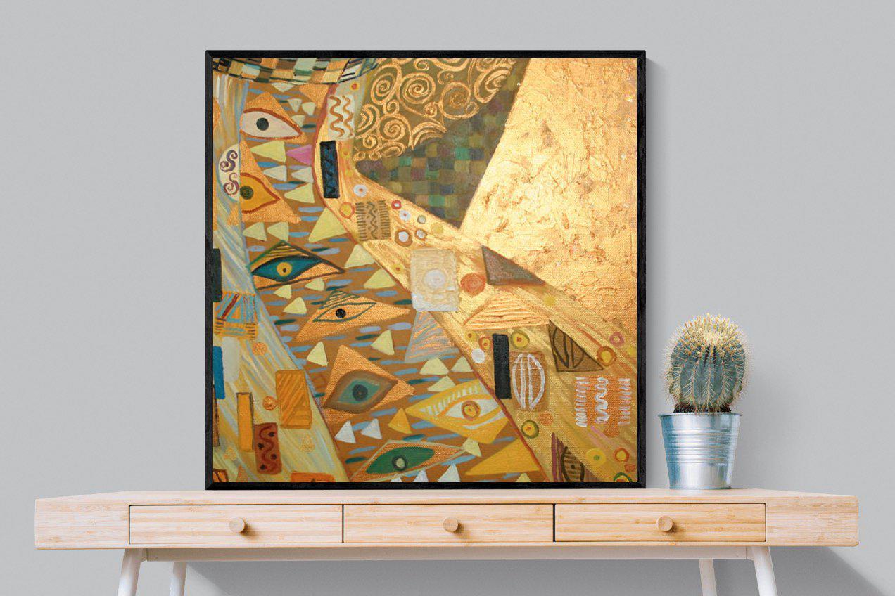 Golden-Wall_Art-100 x 100cm-Mounted Canvas-Black-Pixalot