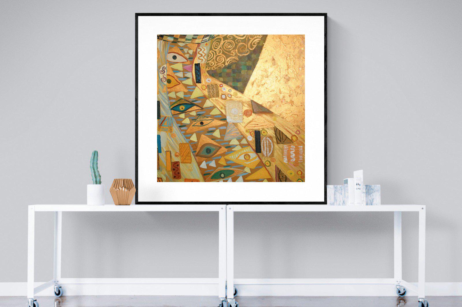 Golden-Wall_Art-120 x 120cm-Framed Print-Black-Pixalot