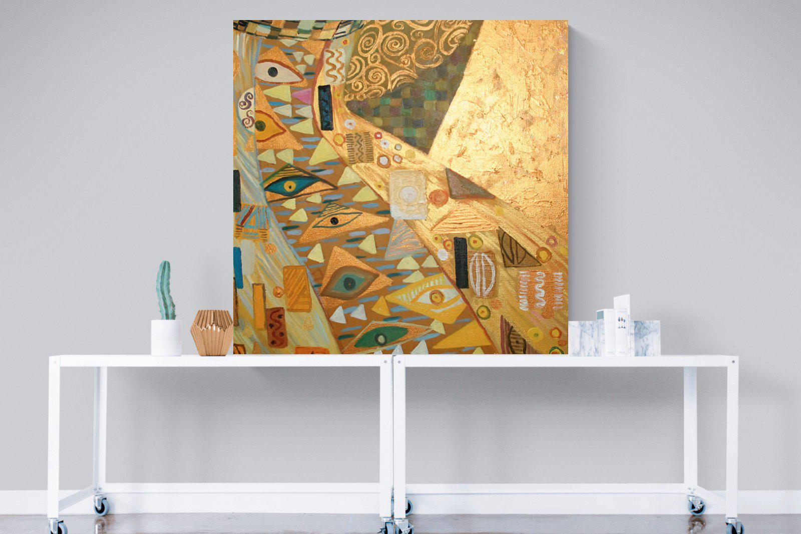 Golden-Wall_Art-120 x 120cm-Mounted Canvas-No Frame-Pixalot