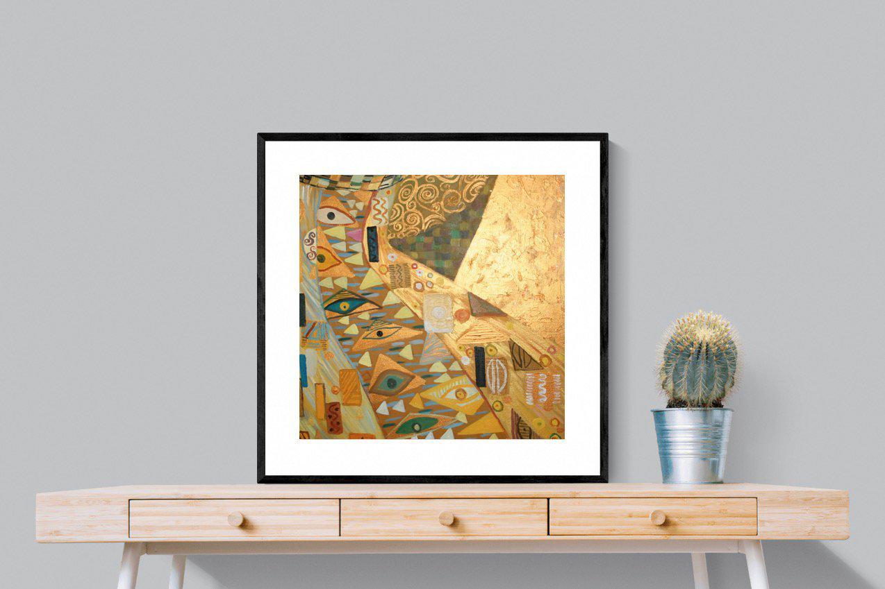 Golden-Wall_Art-80 x 80cm-Framed Print-Black-Pixalot