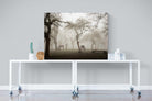 Grazing in the Fog-Wall_Art-120 x 90cm-Mounted Canvas-No Frame-Pixalot