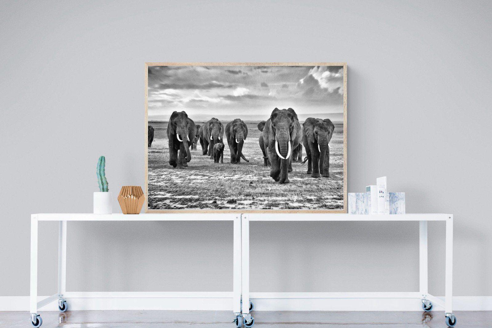 Great Tuskers-Wall_Art-120 x 90cm-Mounted Canvas-Wood-Pixalot