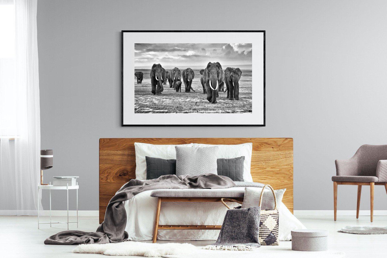 Great Tuskers-Wall_Art-150 x 100cm-Framed Print-Black-Pixalot
