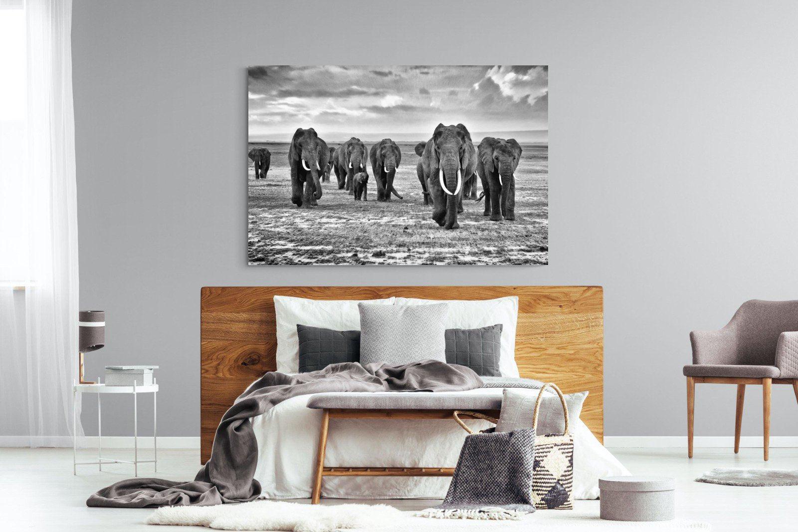 Great Tuskers-Wall_Art-150 x 100cm-Mounted Canvas-No Frame-Pixalot