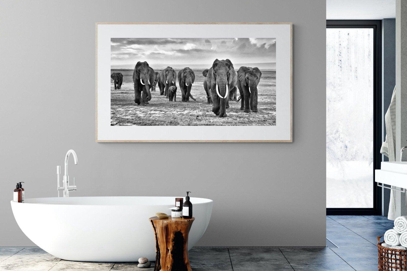 Great Tuskers-Wall_Art-180 x 110cm-Framed Print-Wood-Pixalot