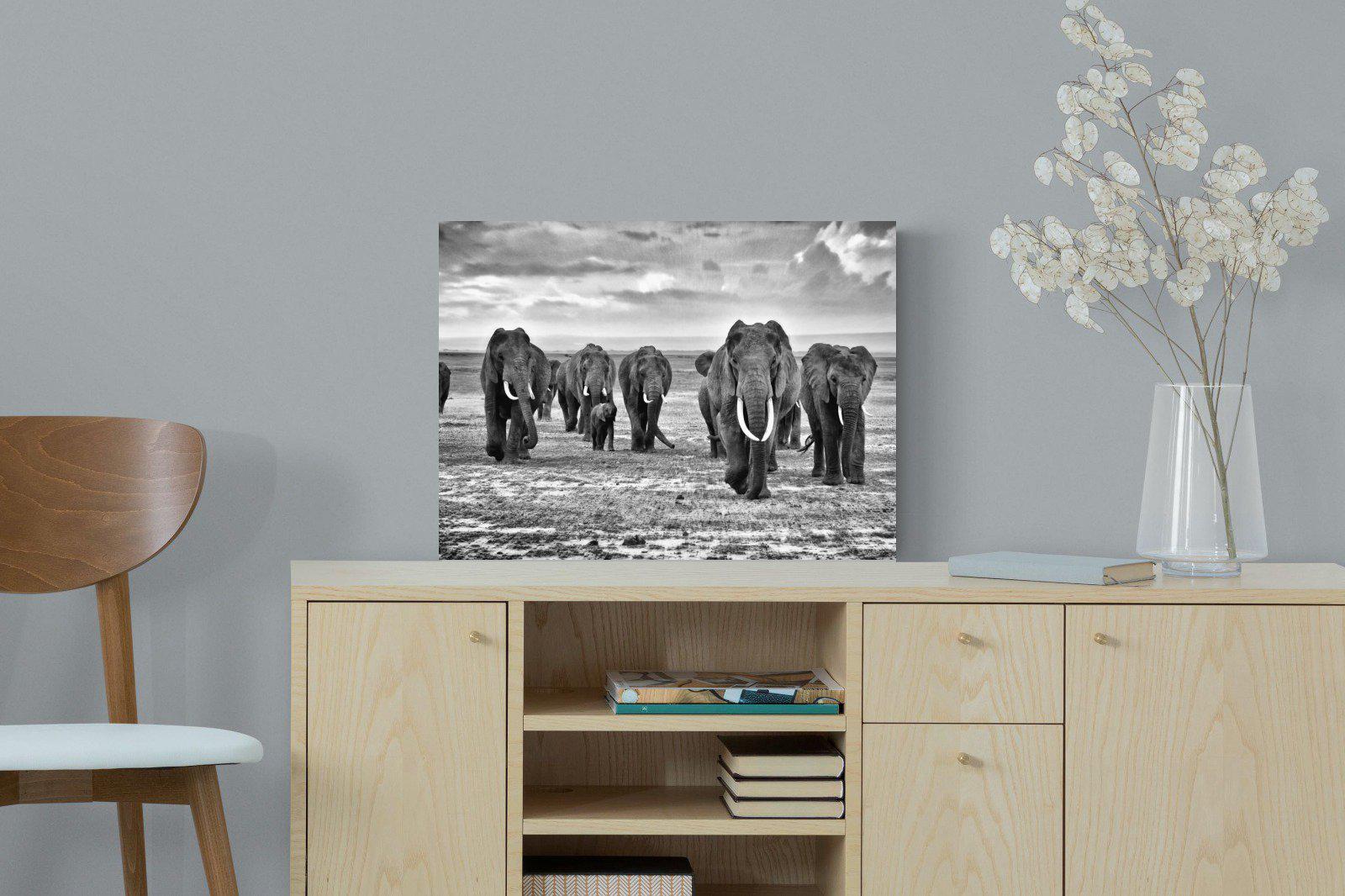 Great Tuskers-Wall_Art-60 x 45cm-Mounted Canvas-No Frame-Pixalot