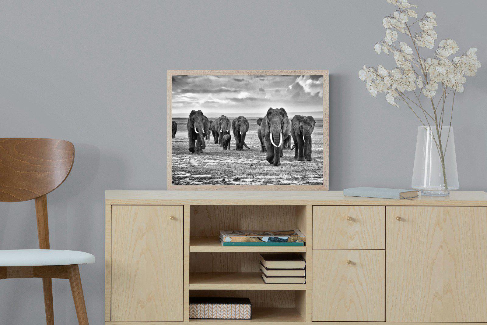 Great Tuskers-Wall_Art-60 x 45cm-Mounted Canvas-Wood-Pixalot