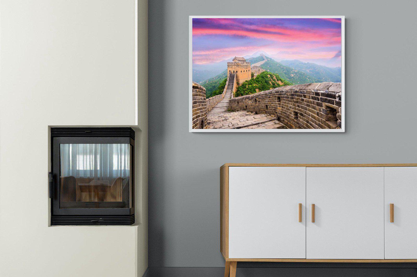 Great Wall-Wall_Art-100 x 75cm-Mounted Canvas-White-Pixalot