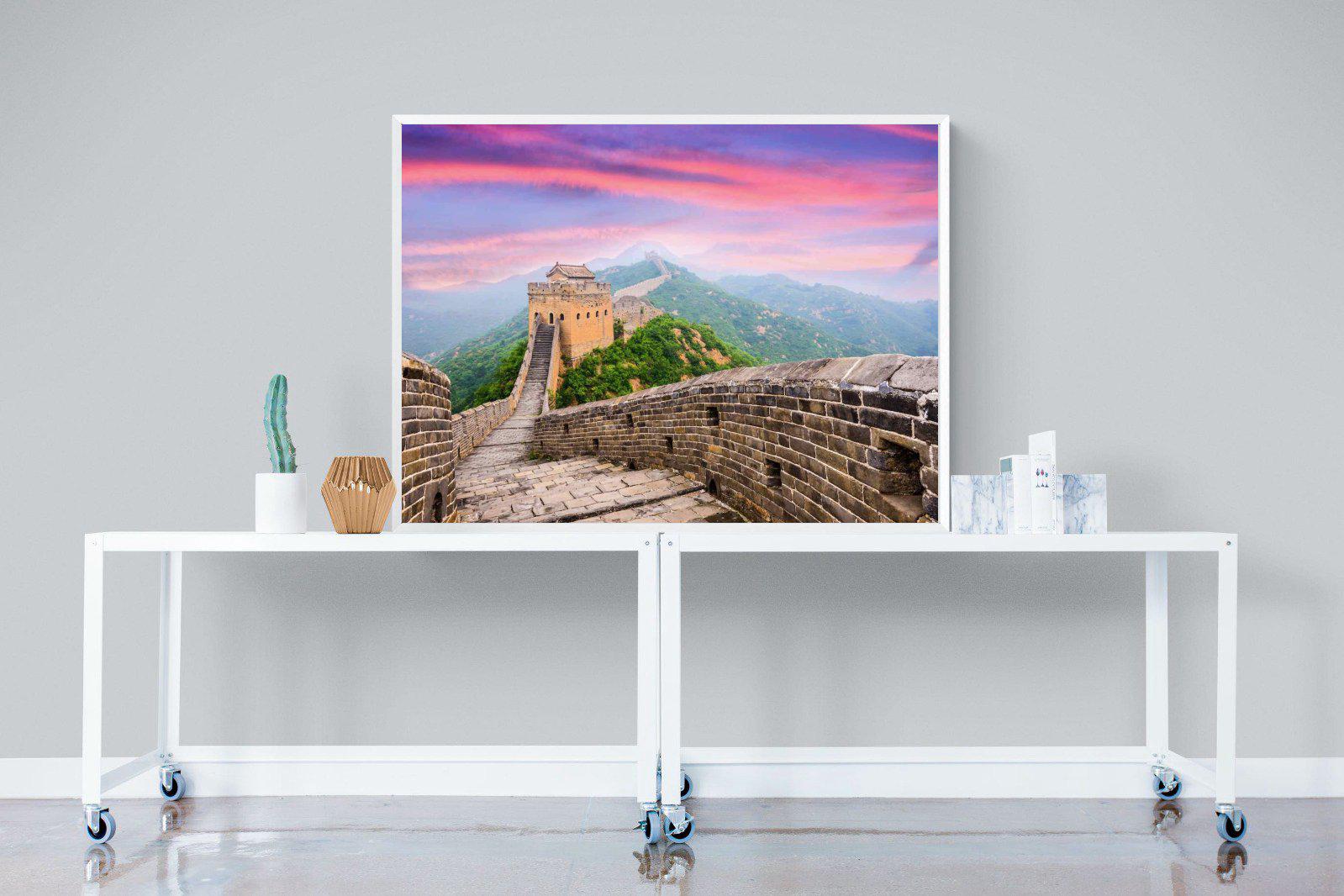 Great Wall-Wall_Art-120 x 90cm-Mounted Canvas-White-Pixalot
