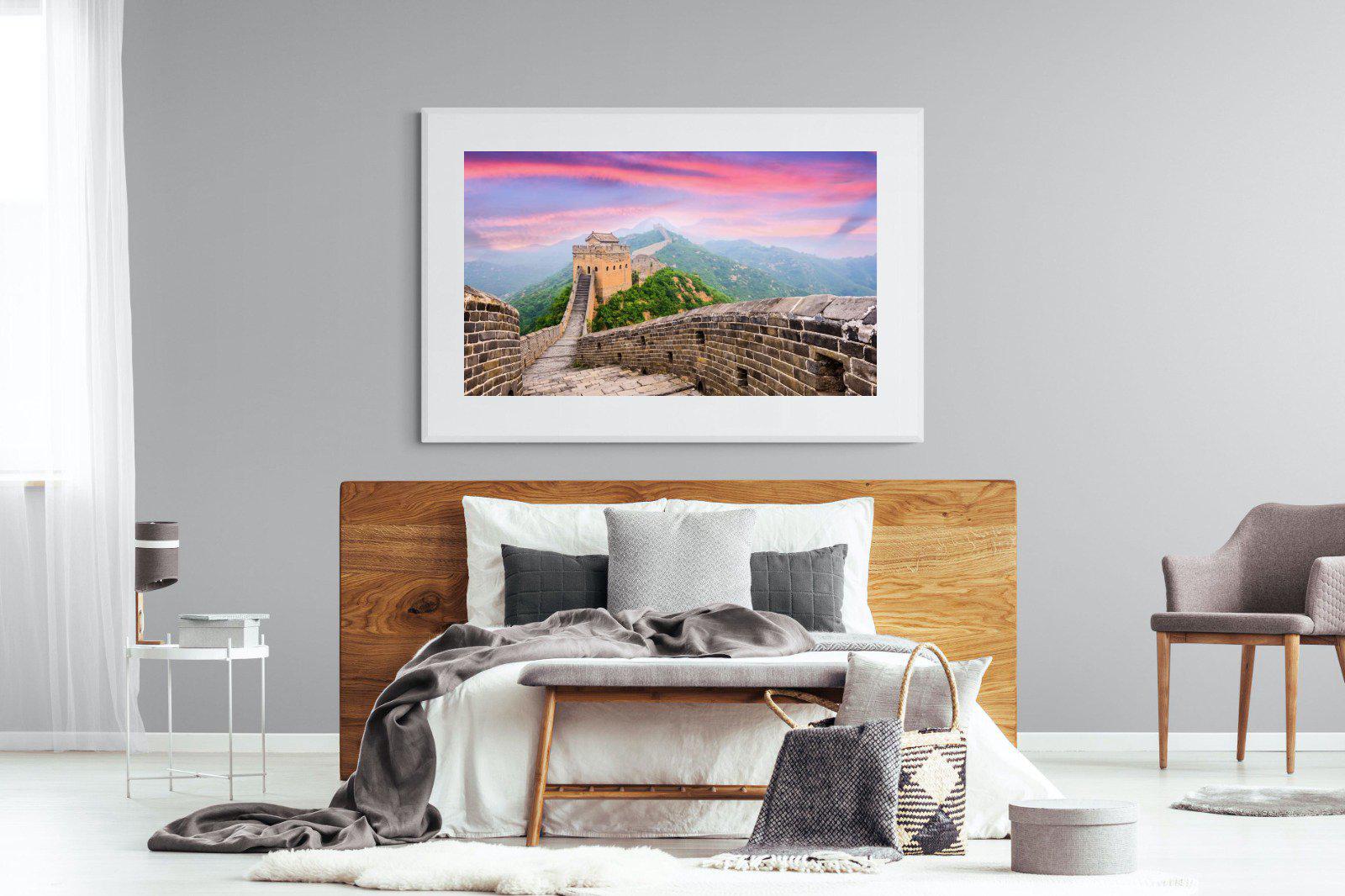 Great Wall-Wall_Art-150 x 100cm-Framed Print-White-Pixalot