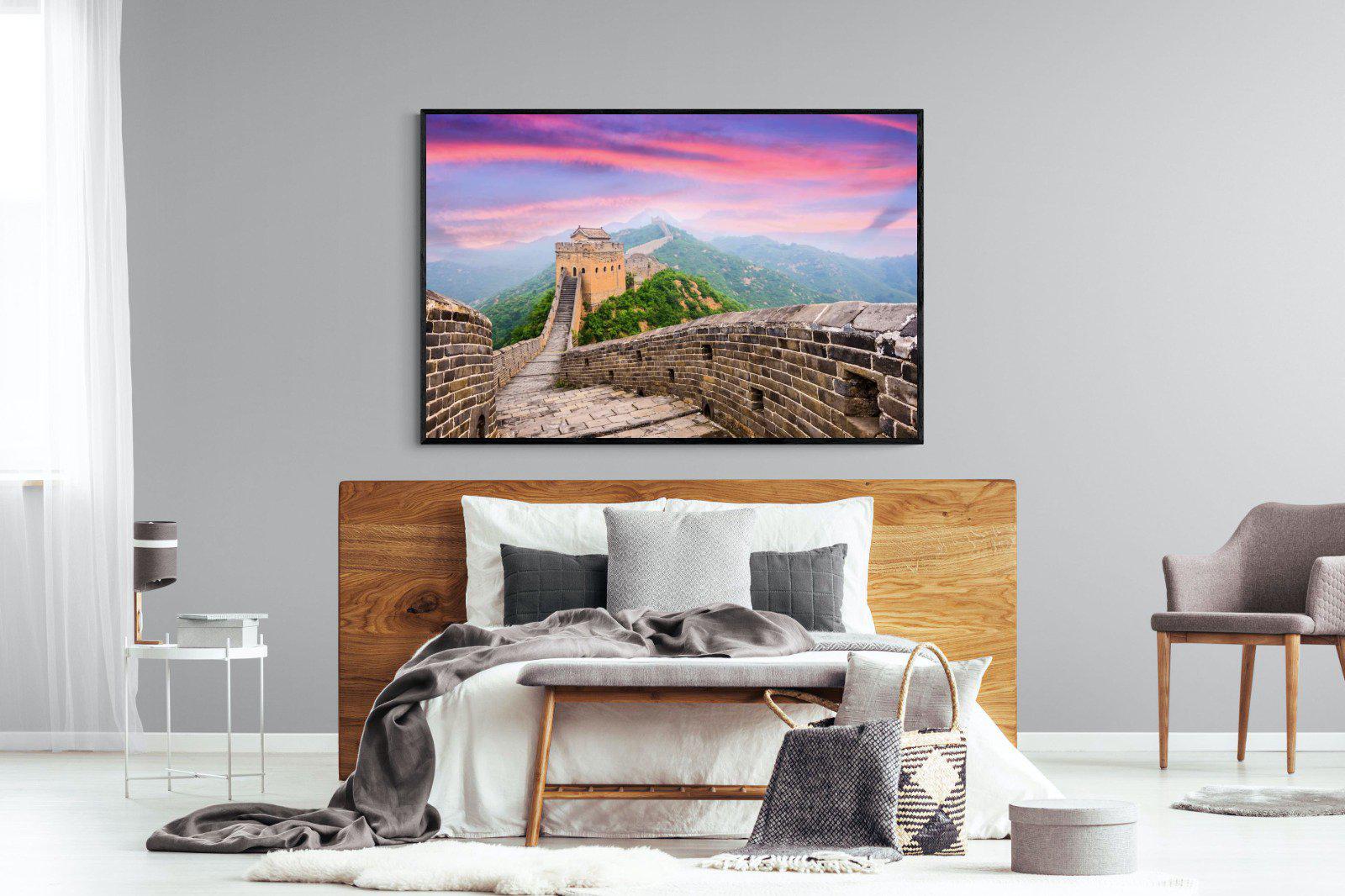 Great Wall-Wall_Art-150 x 100cm-Mounted Canvas-Black-Pixalot