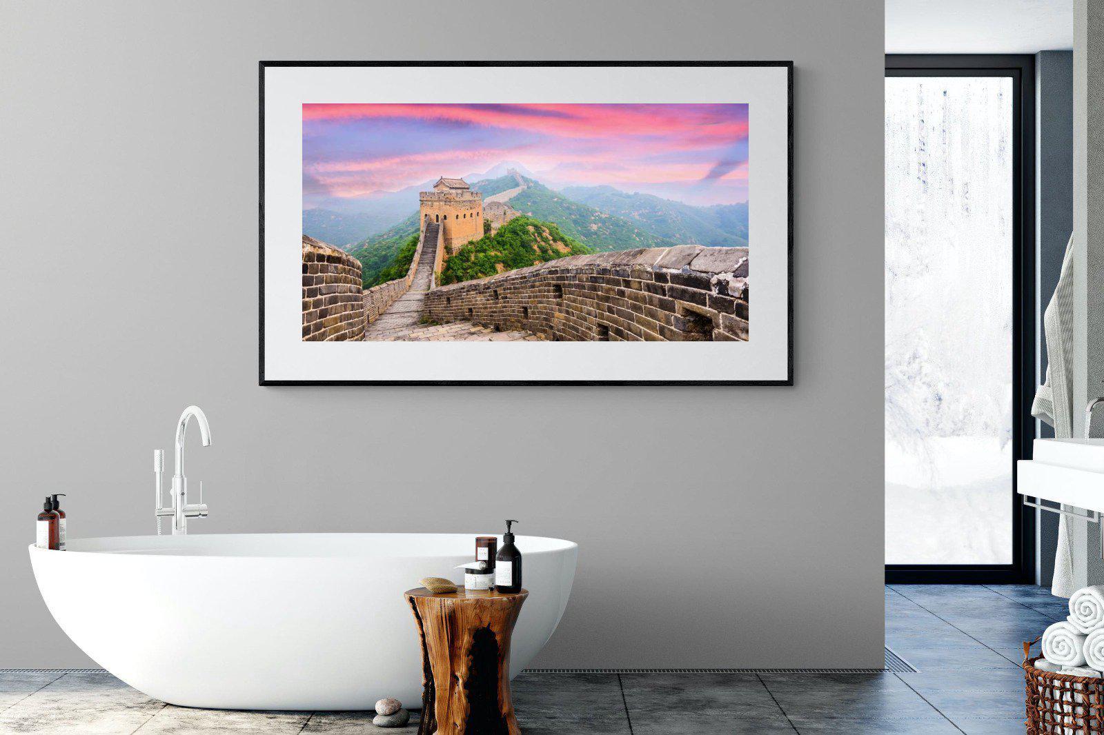 Great Wall-Wall_Art-180 x 110cm-Framed Print-Black-Pixalot