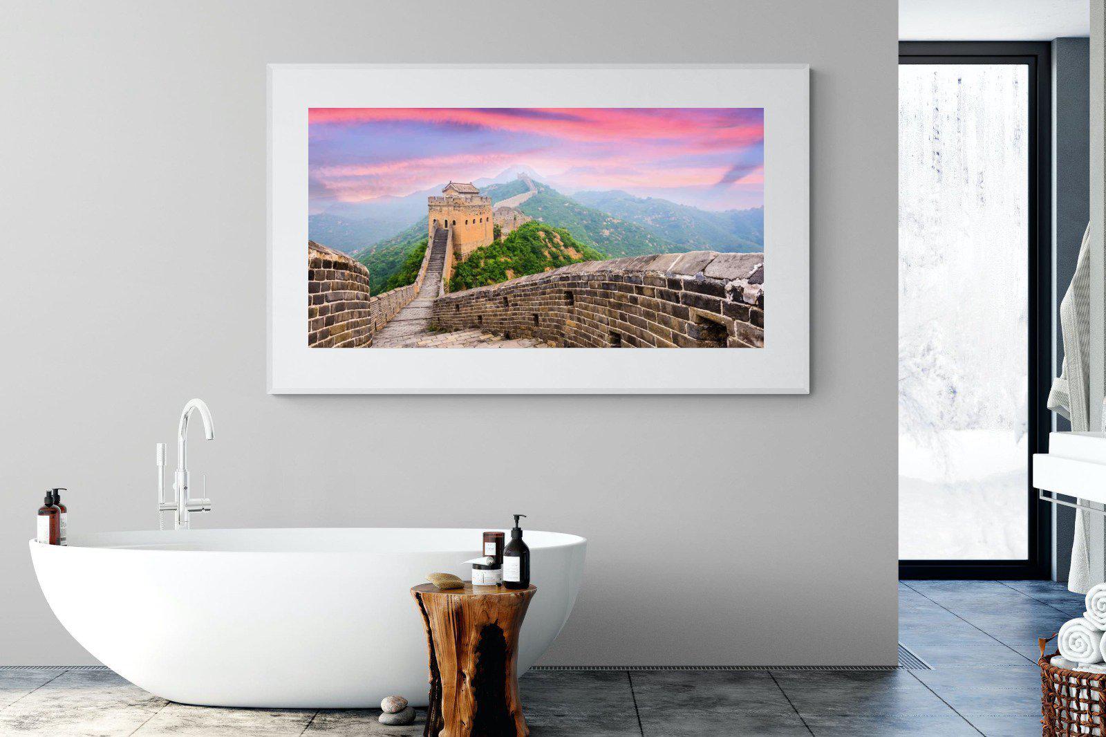 Great Wall-Wall_Art-180 x 110cm-Framed Print-White-Pixalot