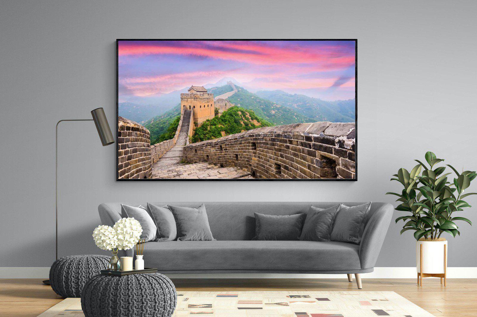 Great Wall-Wall_Art-220 x 130cm-Mounted Canvas-Black-Pixalot