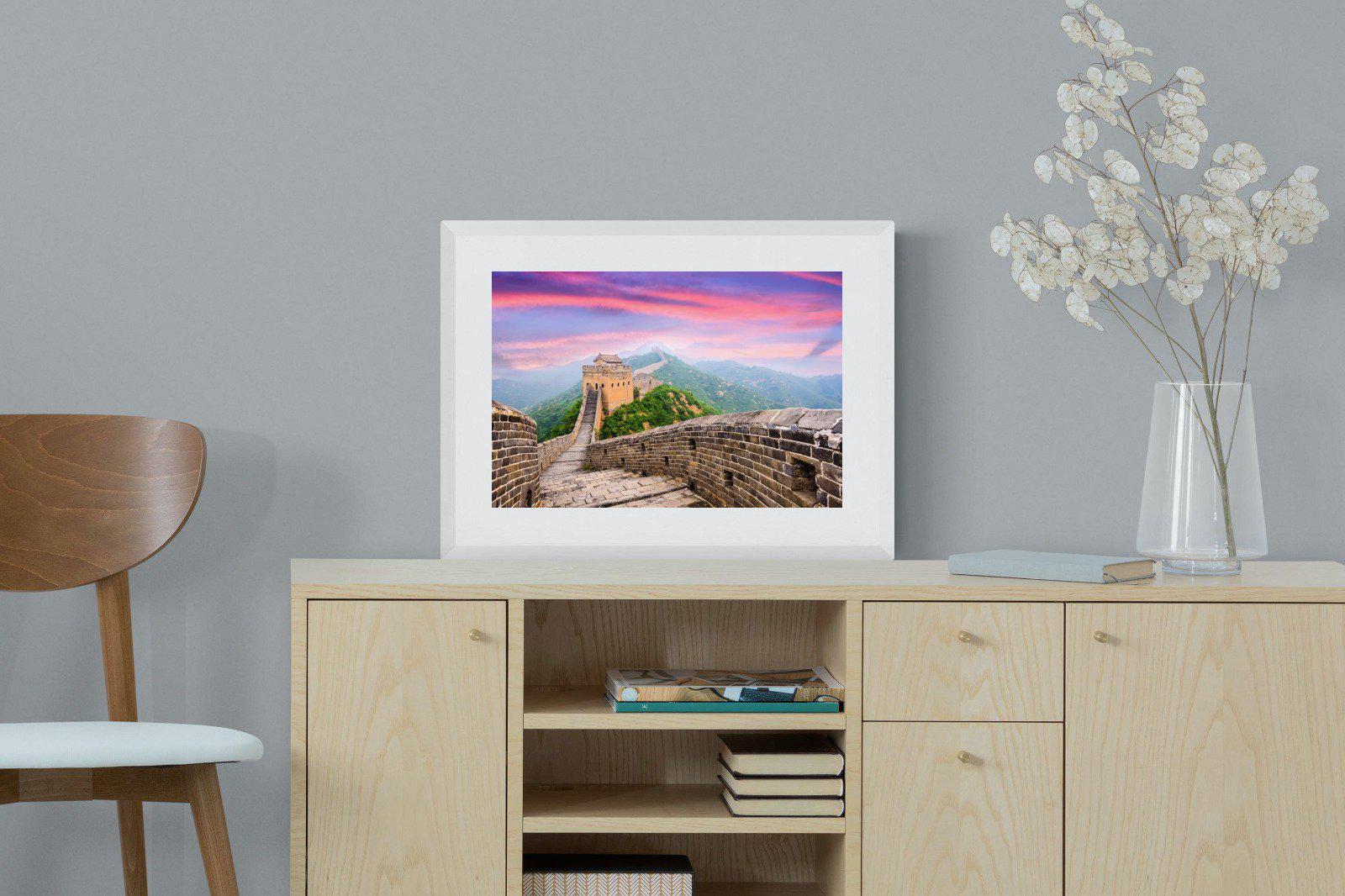 Great Wall-Wall_Art-60 x 45cm-Framed Print-White-Pixalot