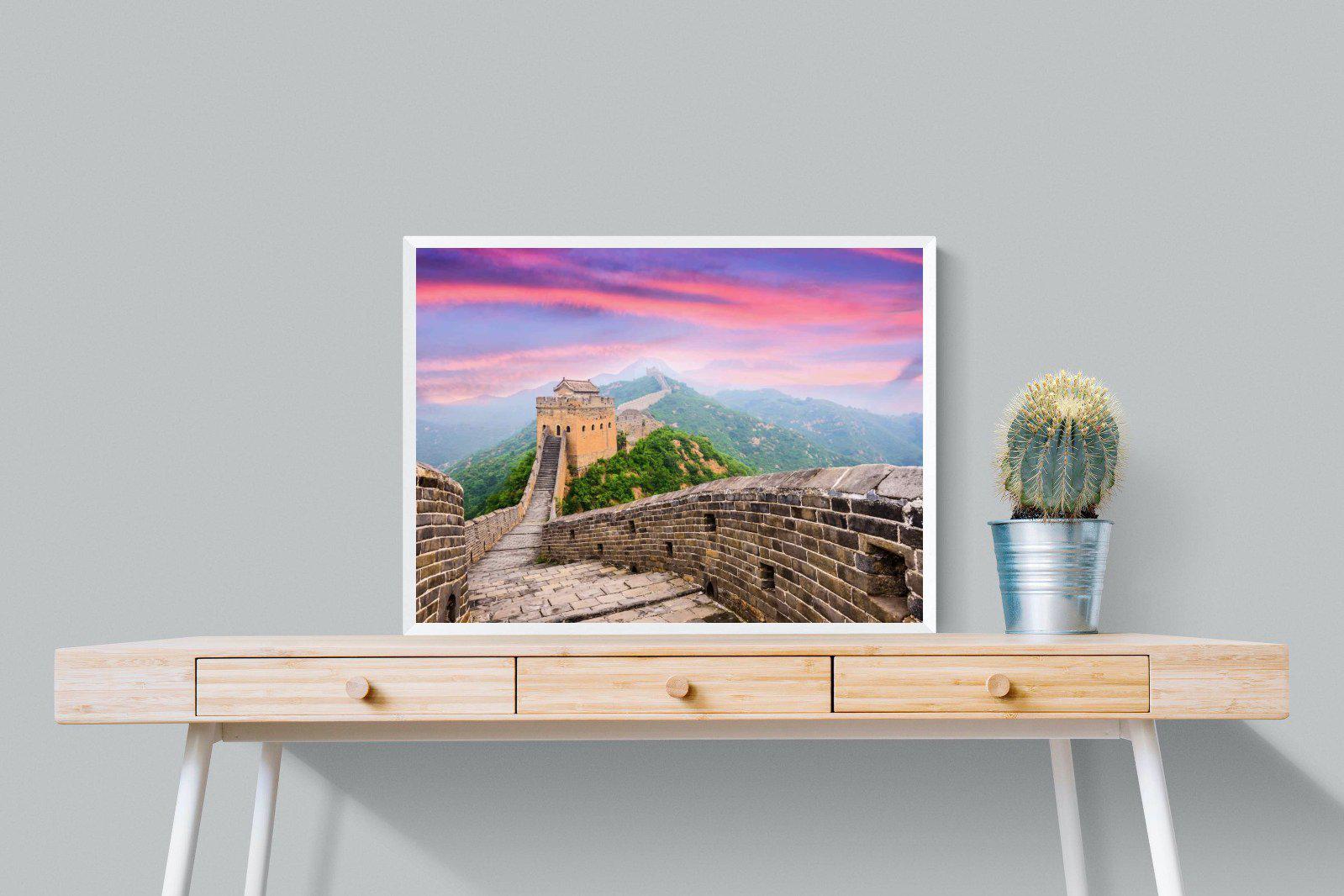 Great Wall-Wall_Art-80 x 60cm-Mounted Canvas-White-Pixalot
